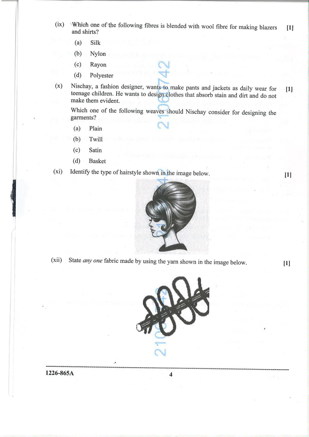 ISC 2026 Fashion Designing Question Paper for Class 12 — page 4