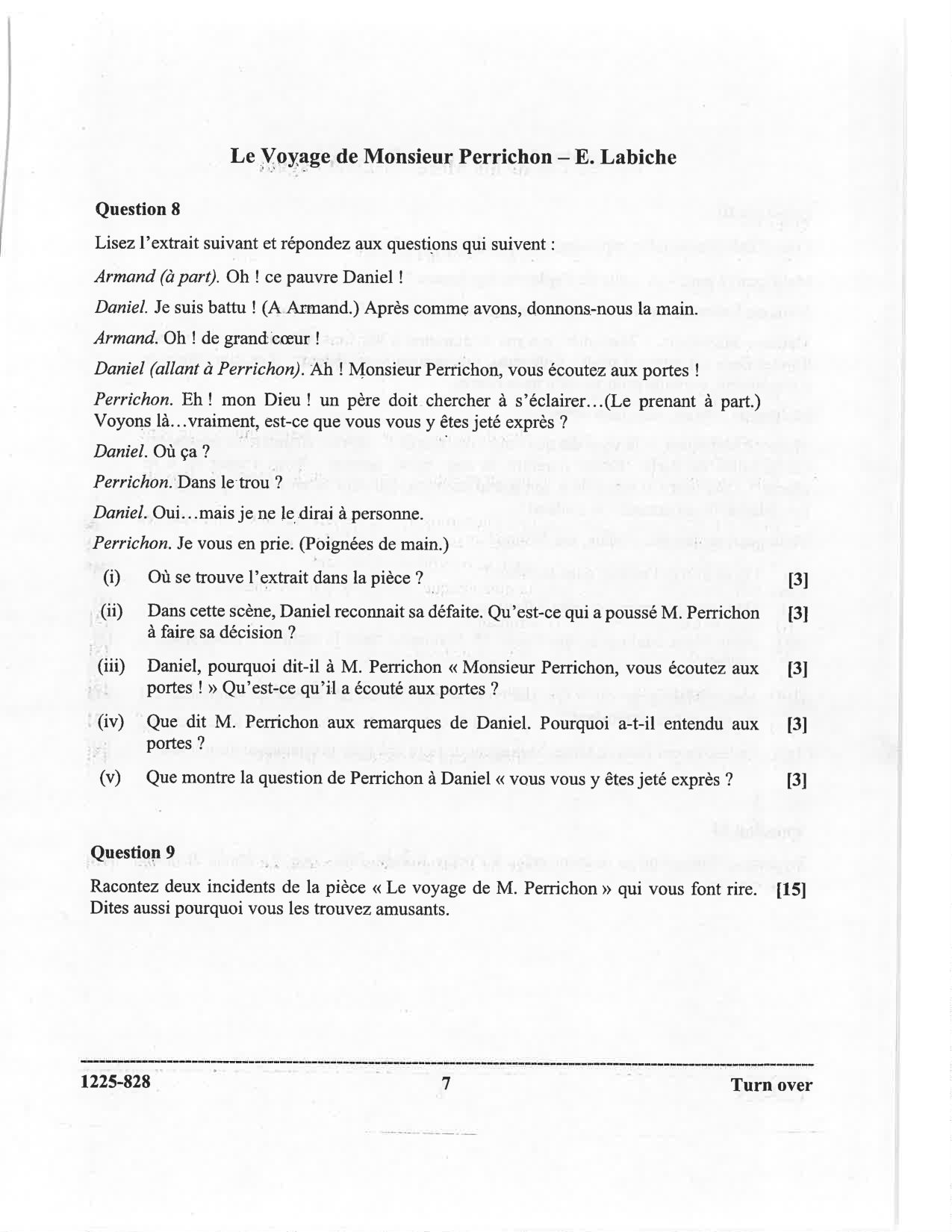 ISC 2025 French Question Paper for Class 12 — page 7