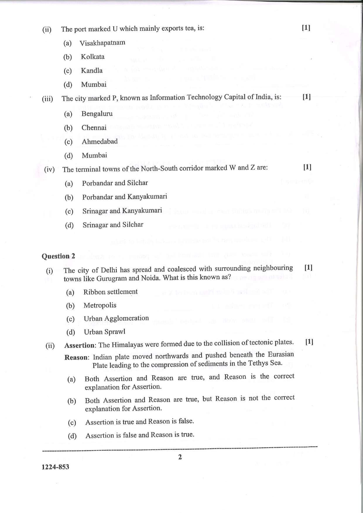 ISC 2024 Geography Question Paper for Class 12 — page 2