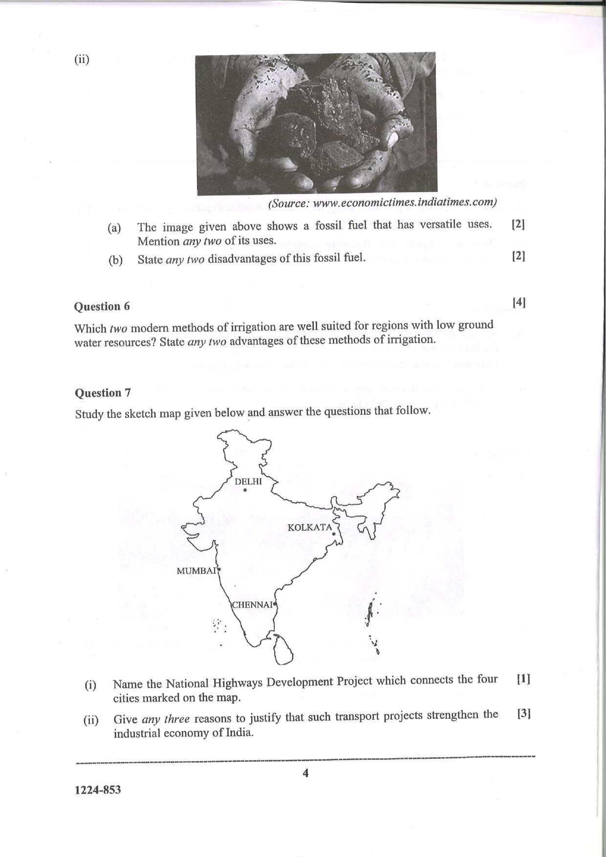 ISC 2024 Geography Question Paper for Class 12 — page 4