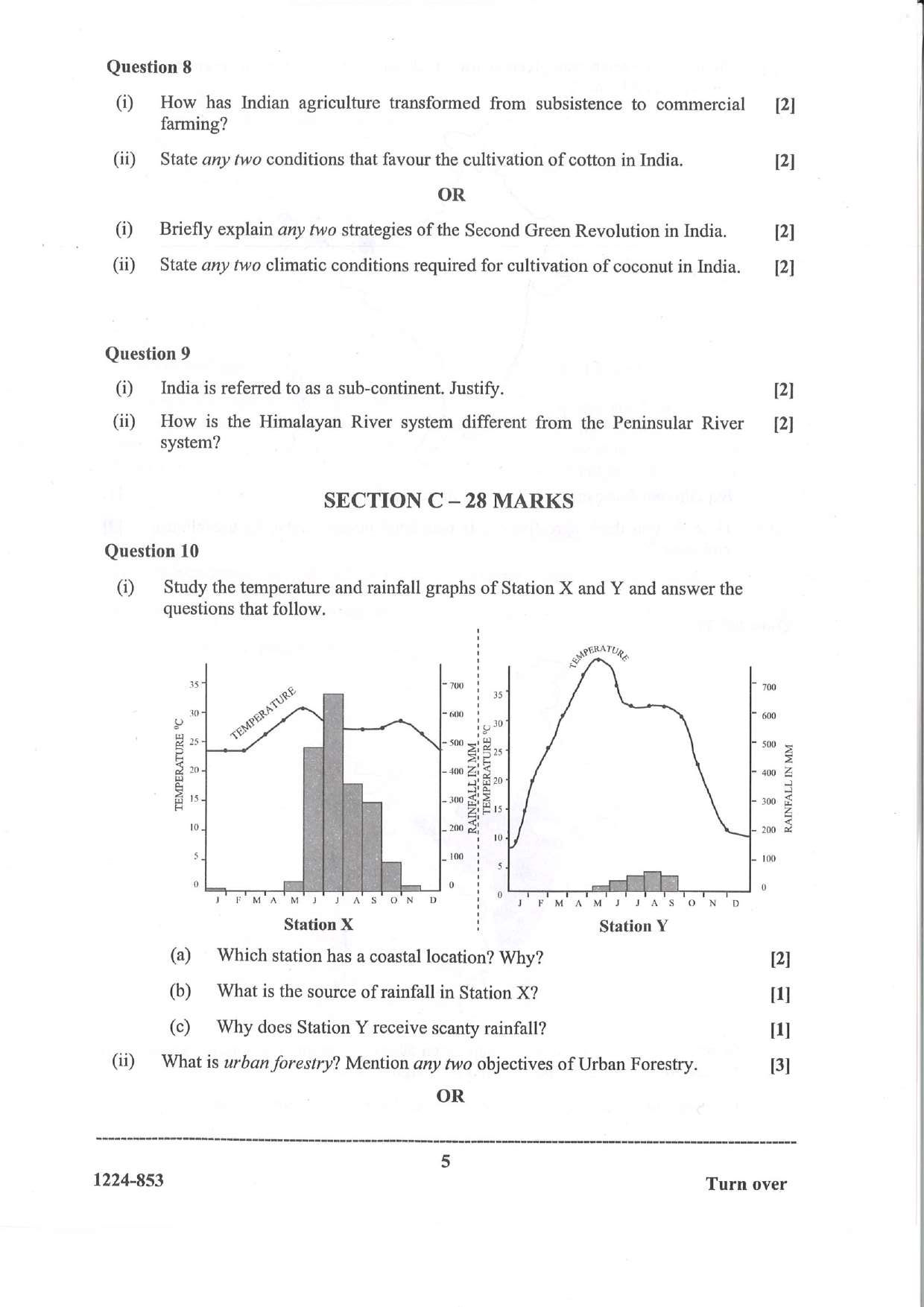 ISC 2024 Geography Question Paper for Class 12 — page 5