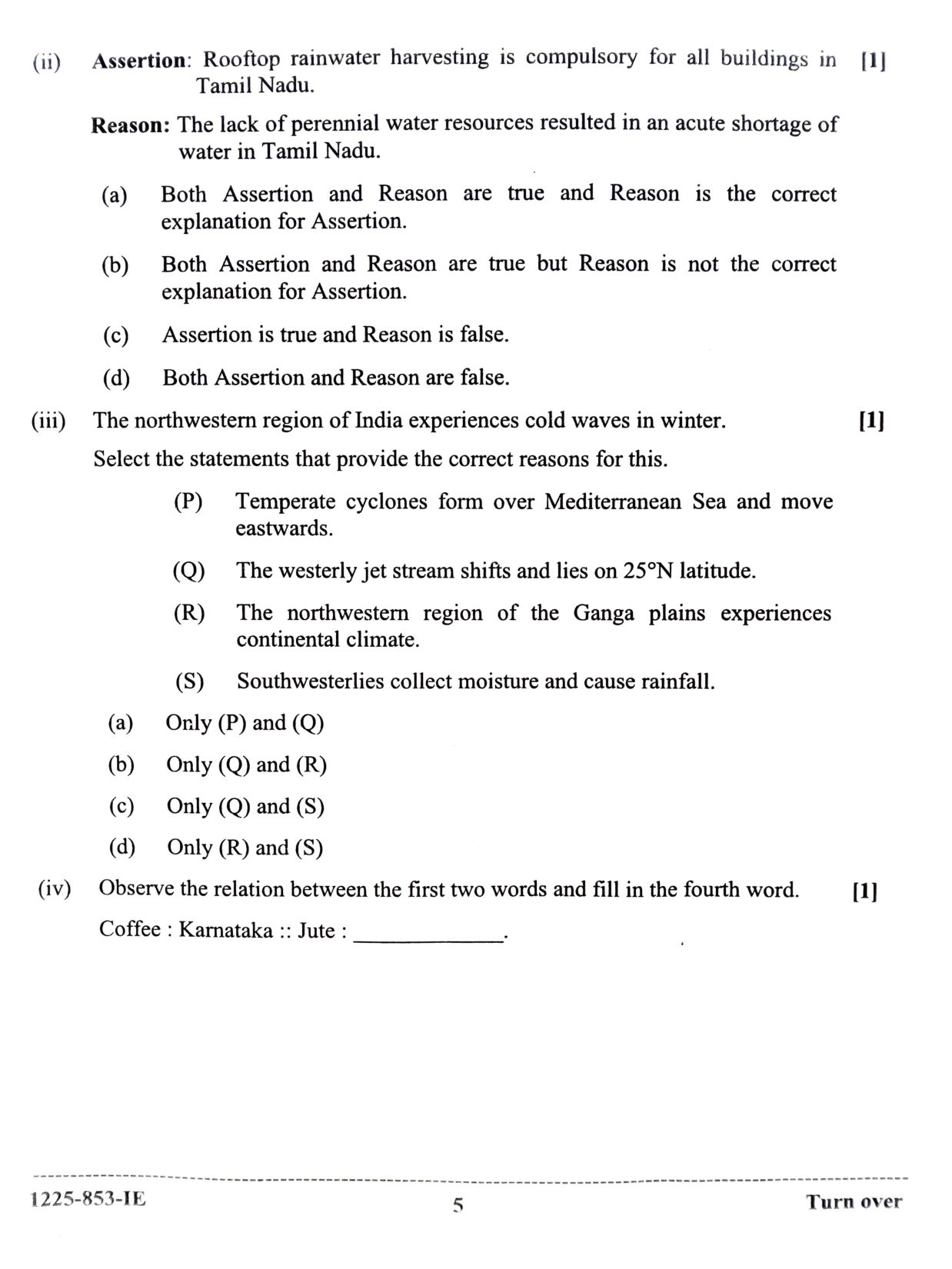 ISC 2025 Geography Improvement Examination Question Paper for Class 12 — page 5