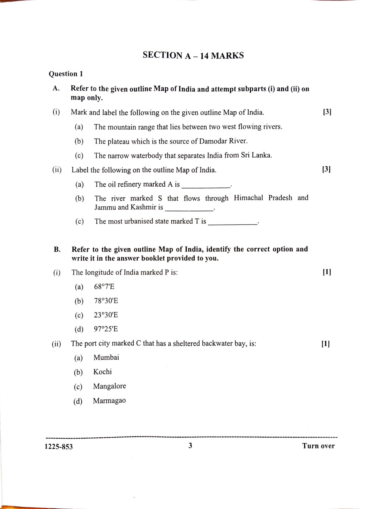 ISC 2025 Geography Question Paper for Class 12 — page 3