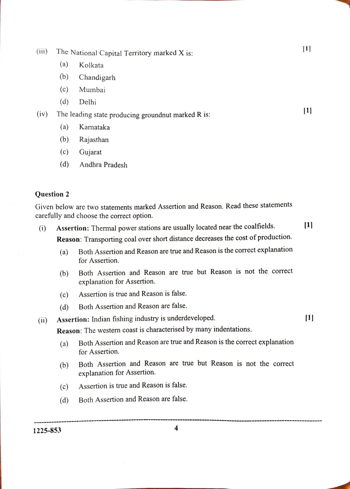 ISC 2025 Geography Question Paper for Class 12 — page 4