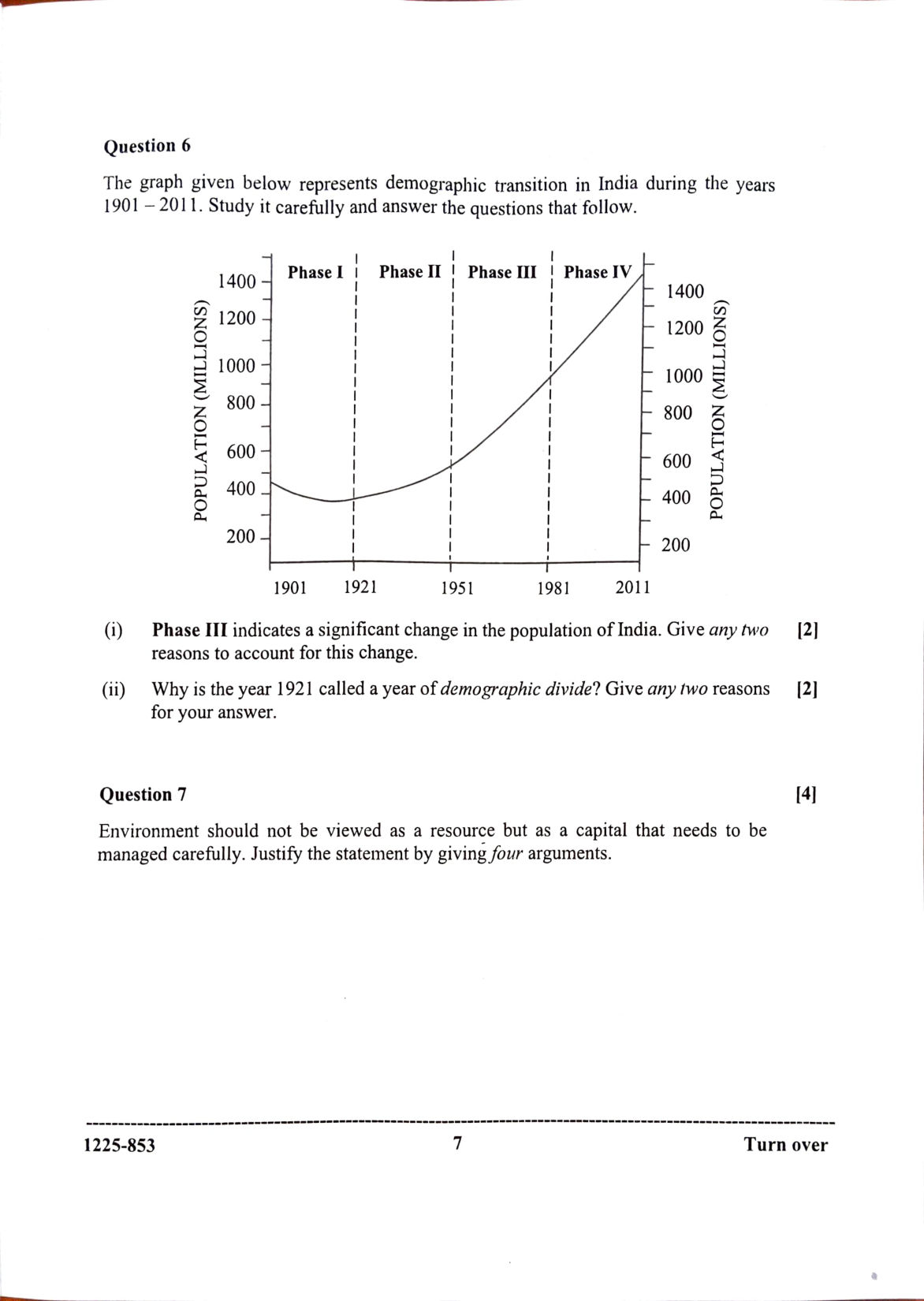 ISC 2025 Geography Question Paper for Class 12 — page 7