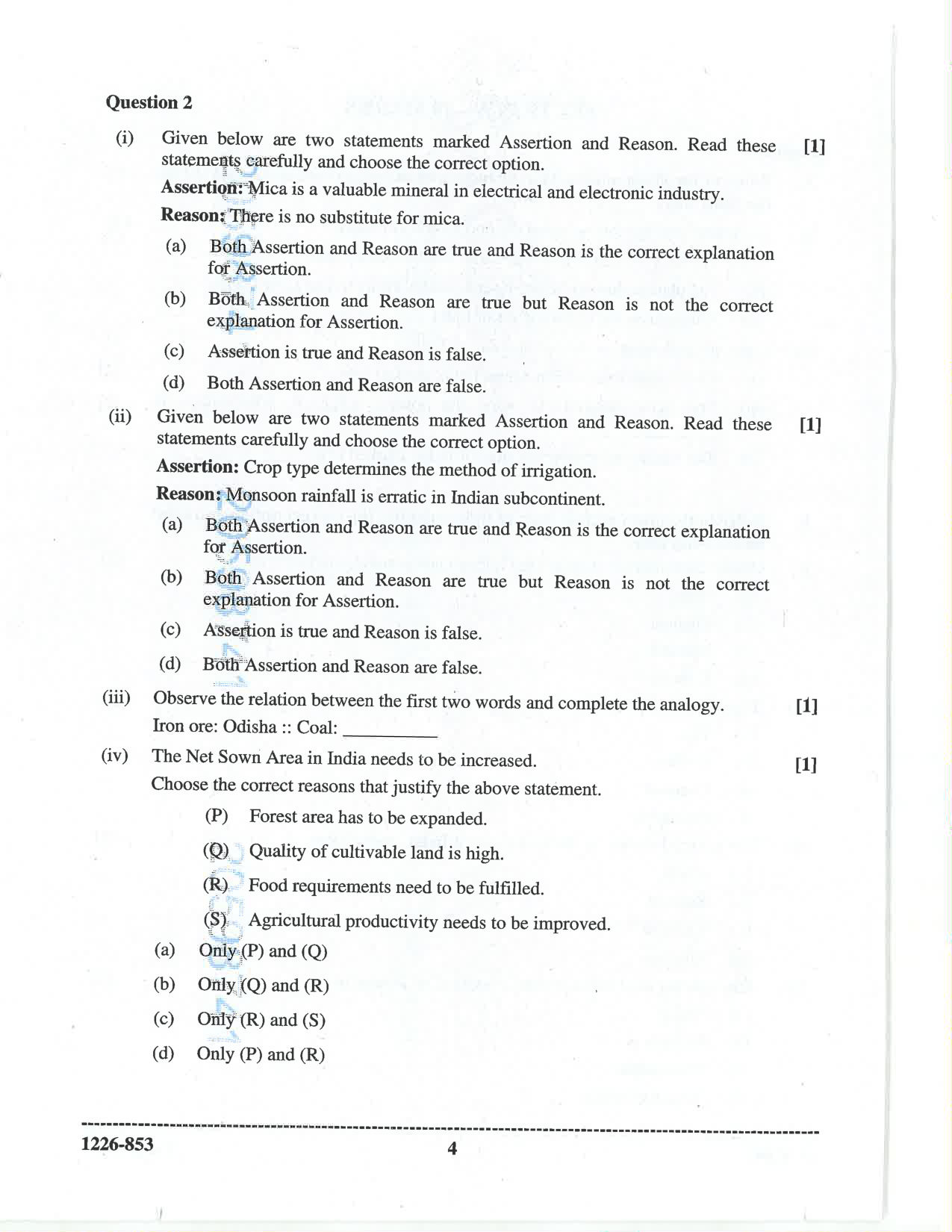 ISC 2026 Geography Question Paper for Class 12 — page 4