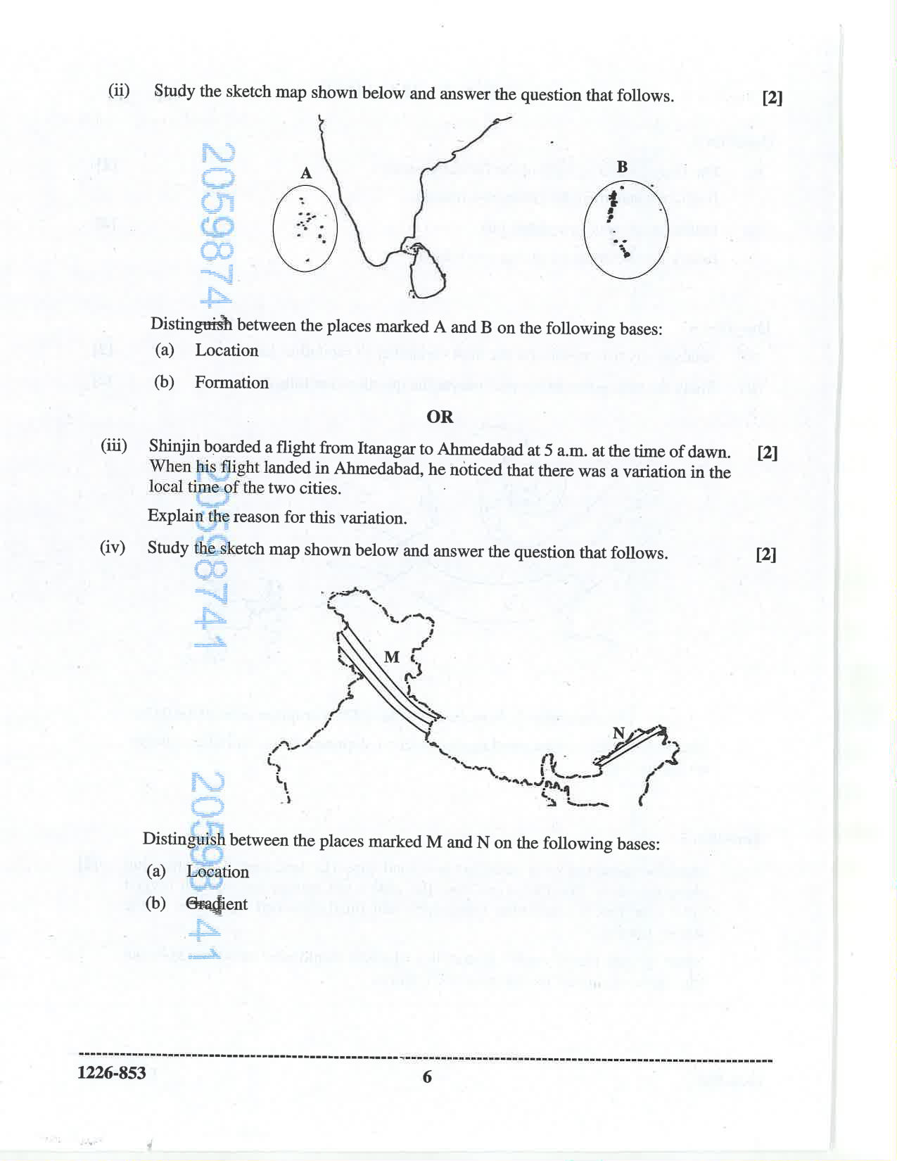 ISC 2026 Geography Question Paper for Class 12 — page 6