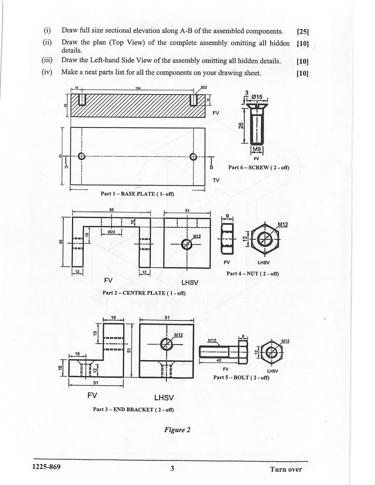 ISC 2025 Geometrical and Mechanical Drawing Question Paper for Class 12 — page 3