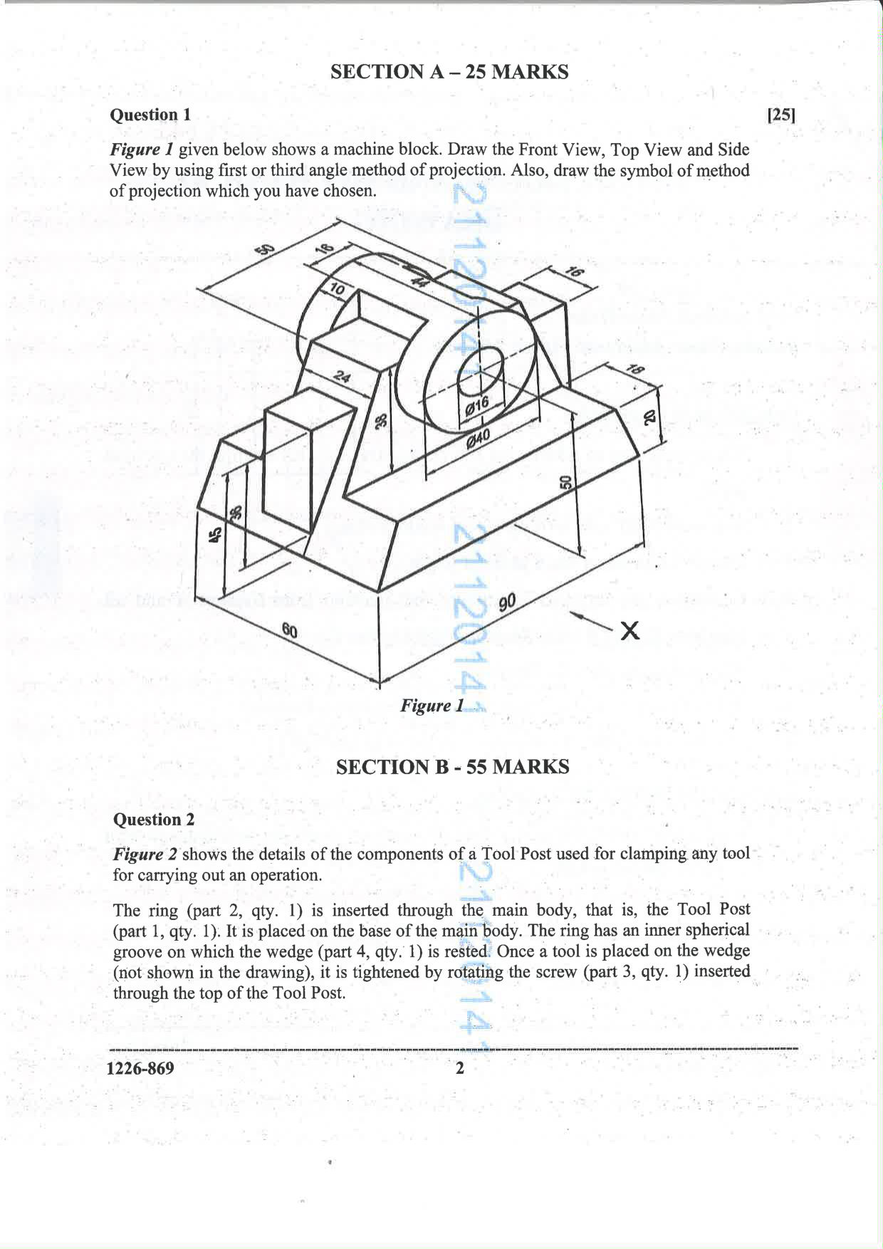 ISC 2026 Geometrical and Mechanical Drawing Question Paper for Class 12 — page 2