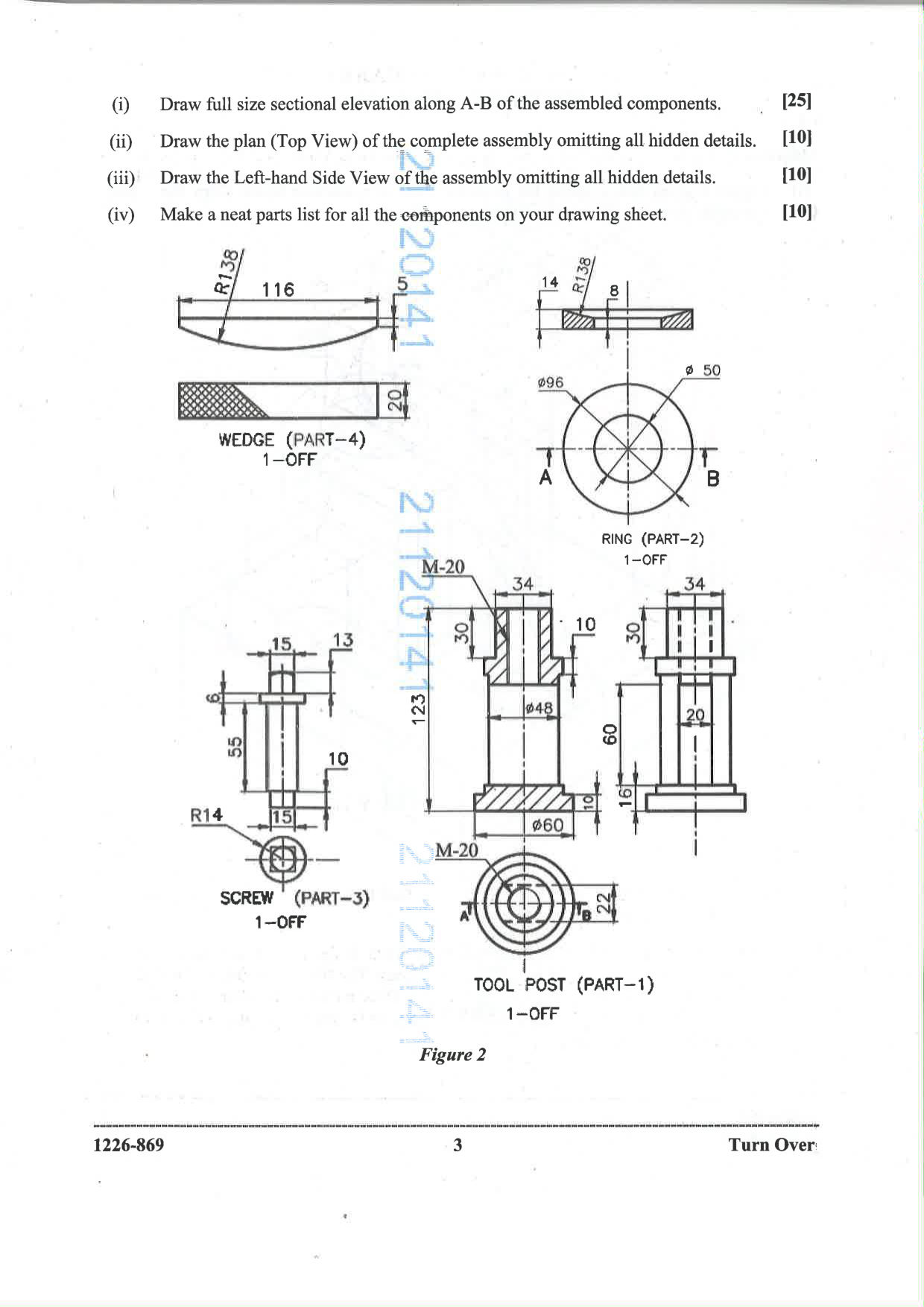 ISC 2026 Geometrical and Mechanical Drawing Question Paper for Class 12 — page 3