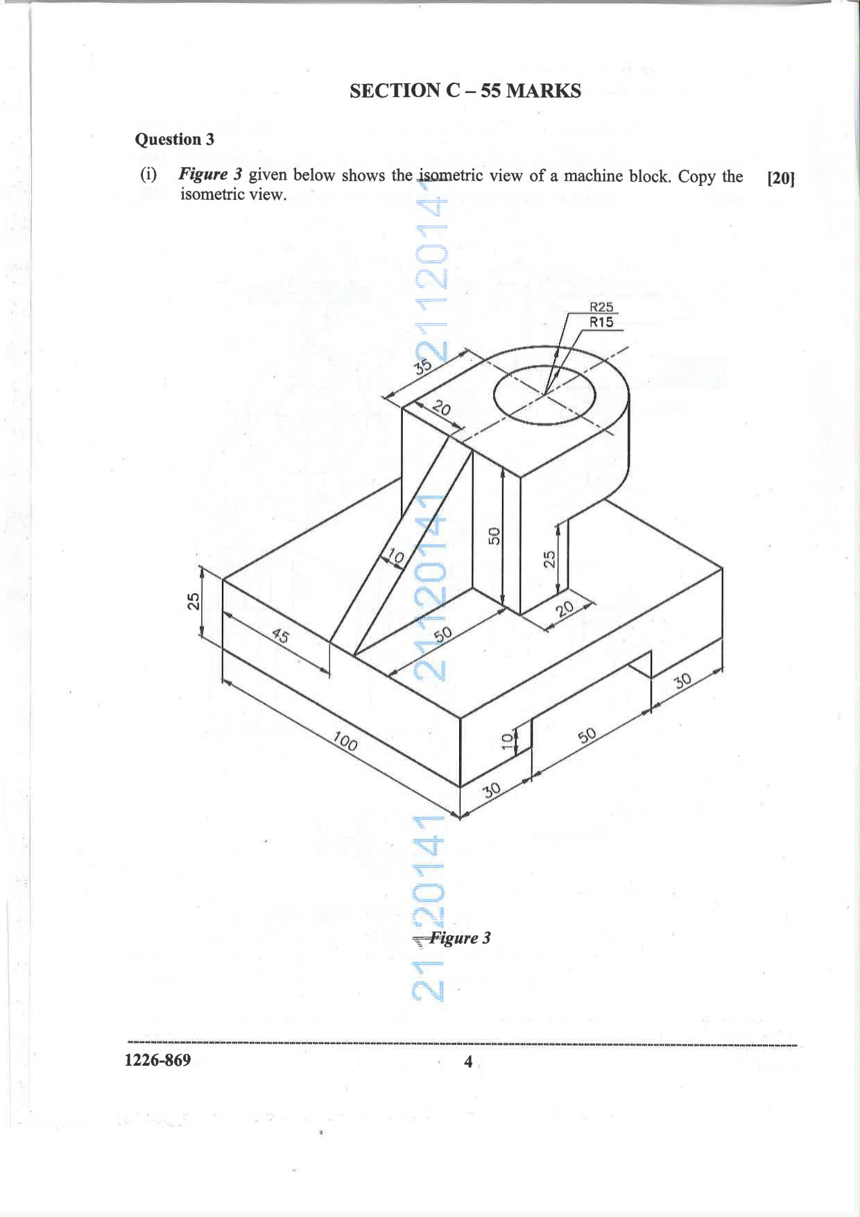 ISC 2026 Geometrical and Mechanical Drawing Question Paper for Class 12 — page 4