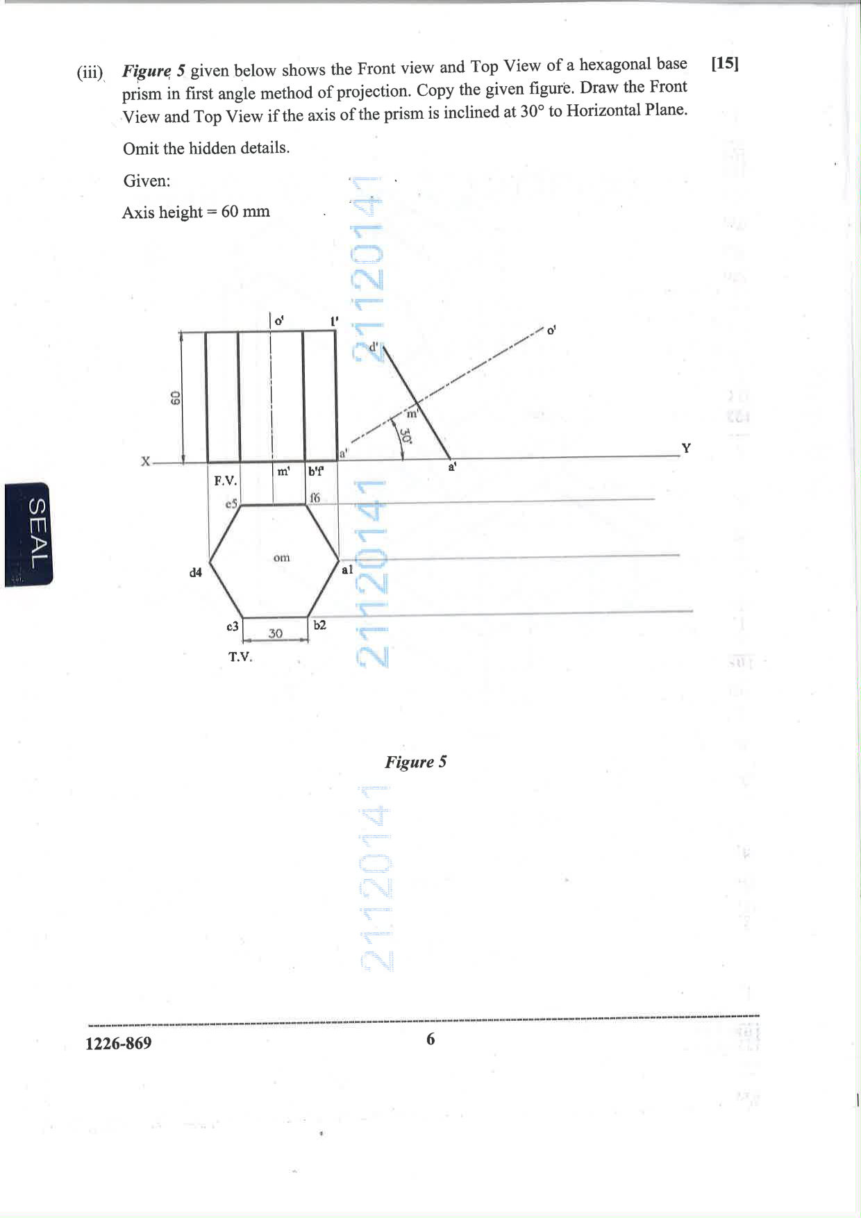 ISC 2026 Geometrical and Mechanical Drawing Question Paper for Class 12 — page 6