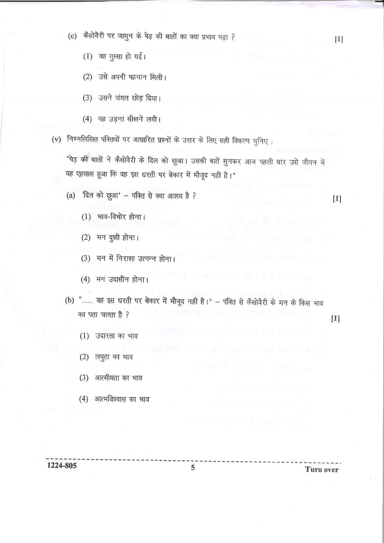 ISC 2024 Hindi Question Paper for Class 12 — page 5
