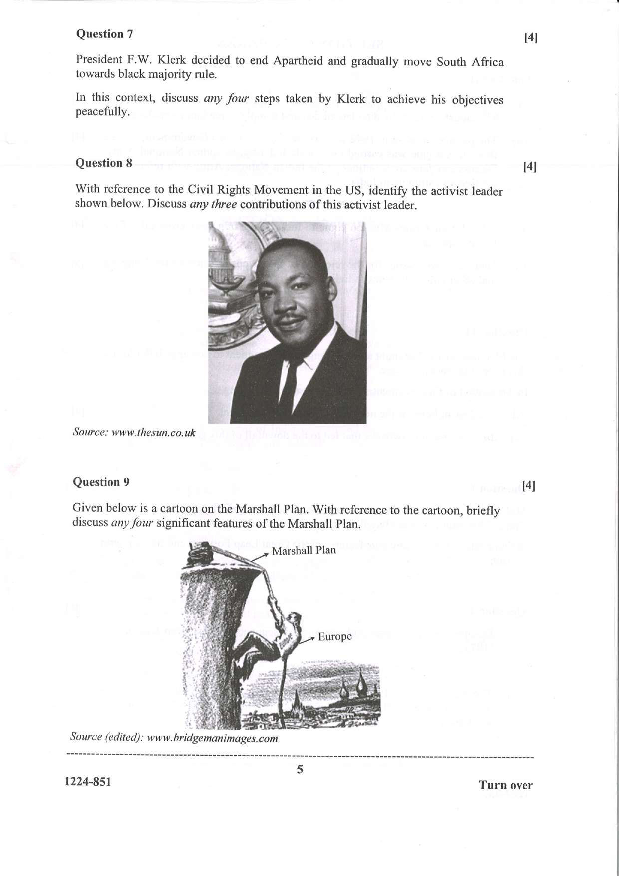 ISC 2024 History Question Paper for Class 12 — page 5