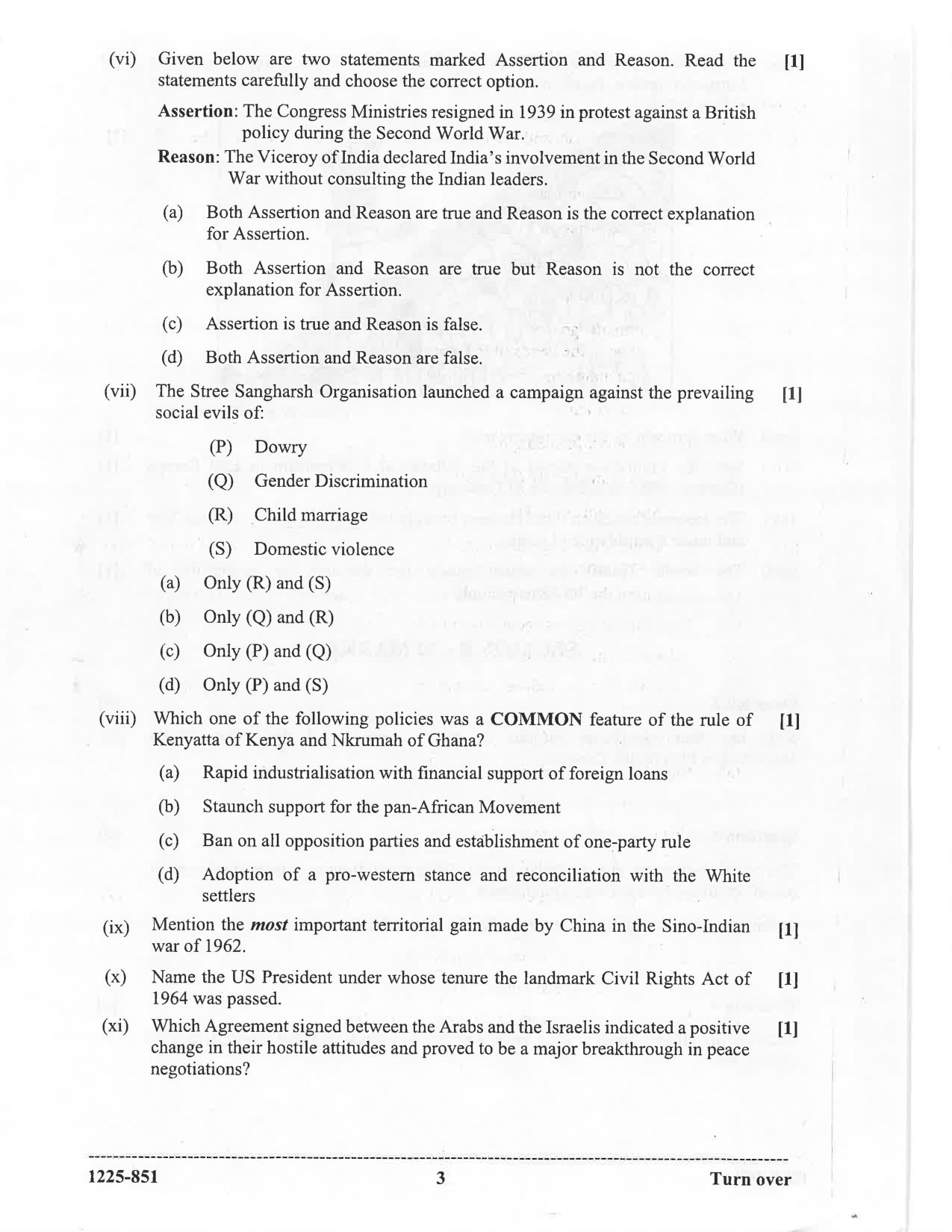 ISC 2025 History Question Paper for Class 12 — page 3