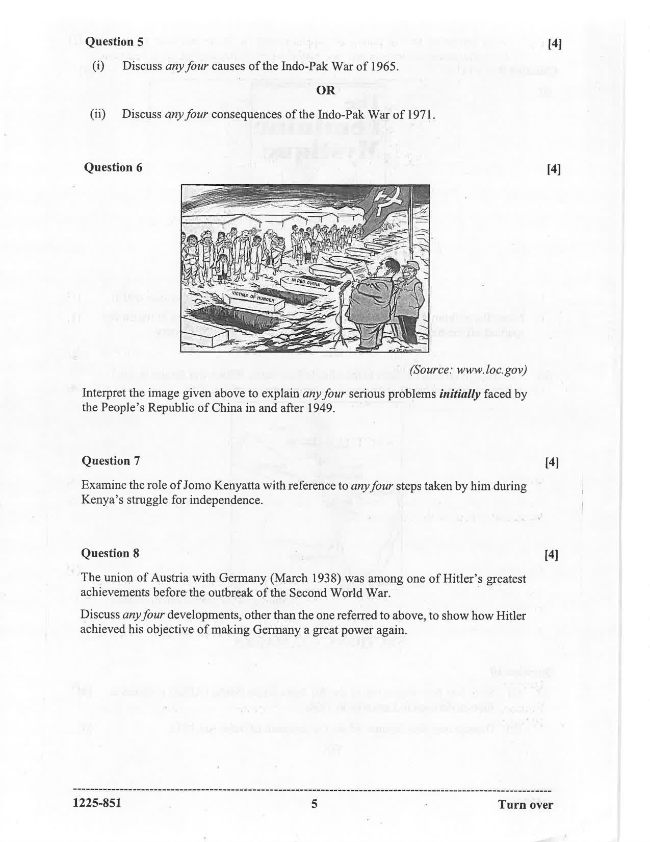 ISC 2025 History Question Paper for Class 12 — page 5