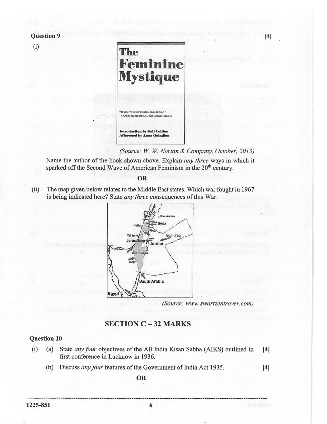ISC 2025 History Question Paper for Class 12 — page 6