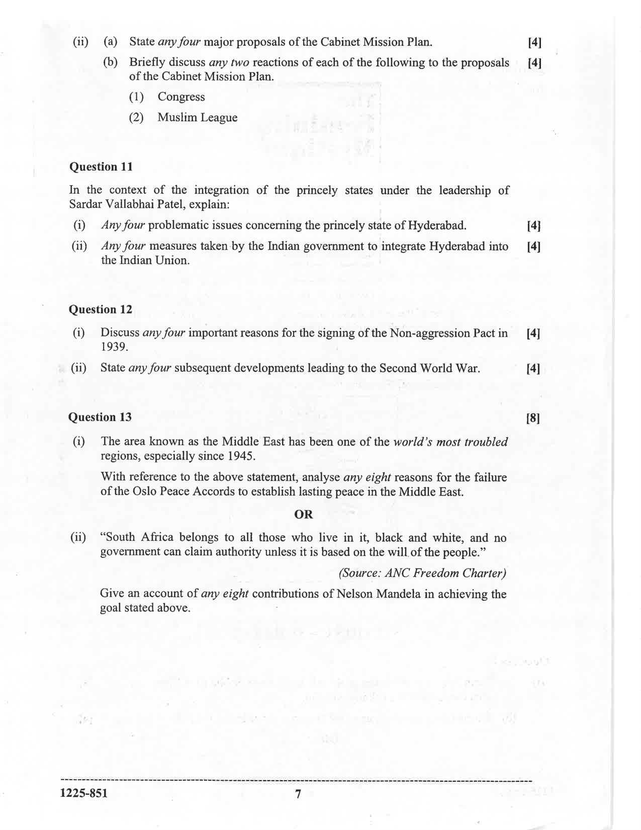 ISC 2025 History Question Paper for Class 12 — page 7