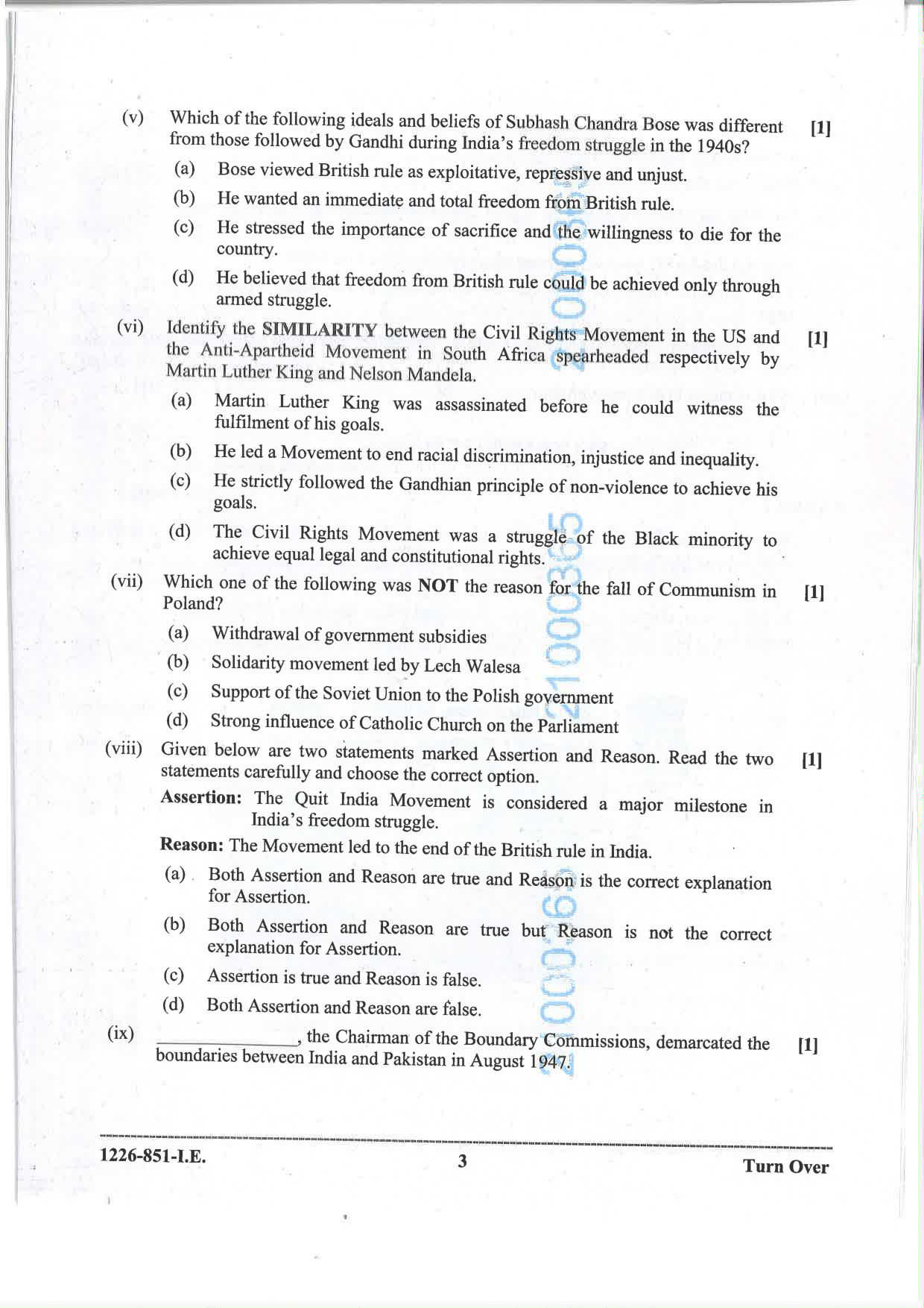 ISC 2026 History Improvement Examination Question Paper for Class 12 — page 3