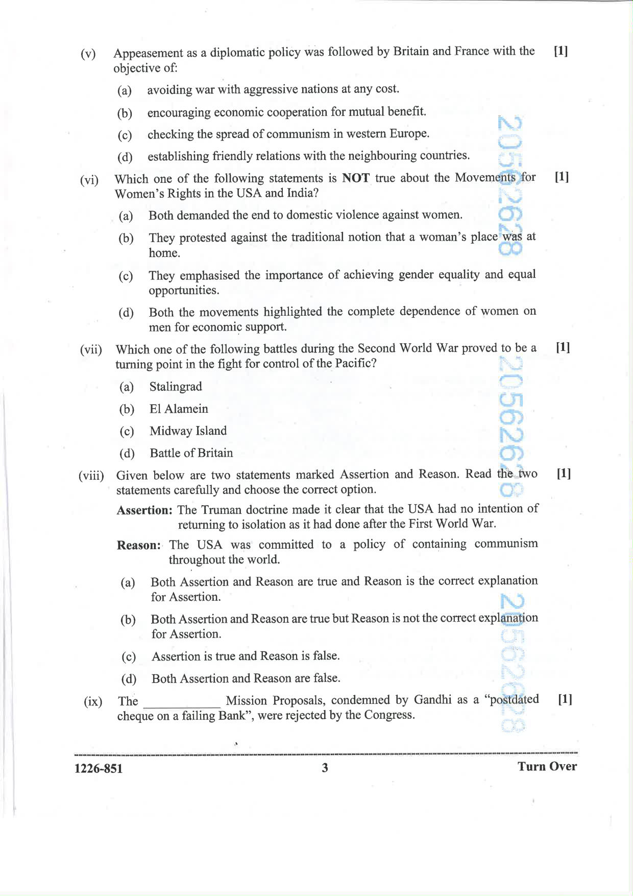 ISC 2026 History Question Paper for Class 12 — page 3