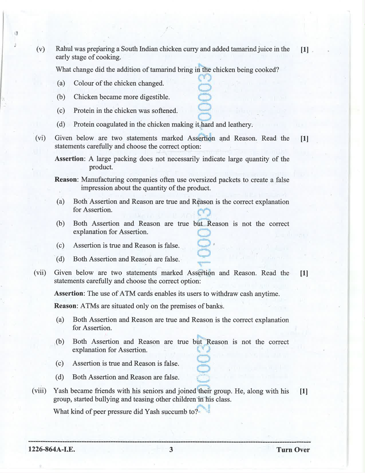 ISC 2026 Home Science Improvement Examination Question Paper for Class 12 — page 3