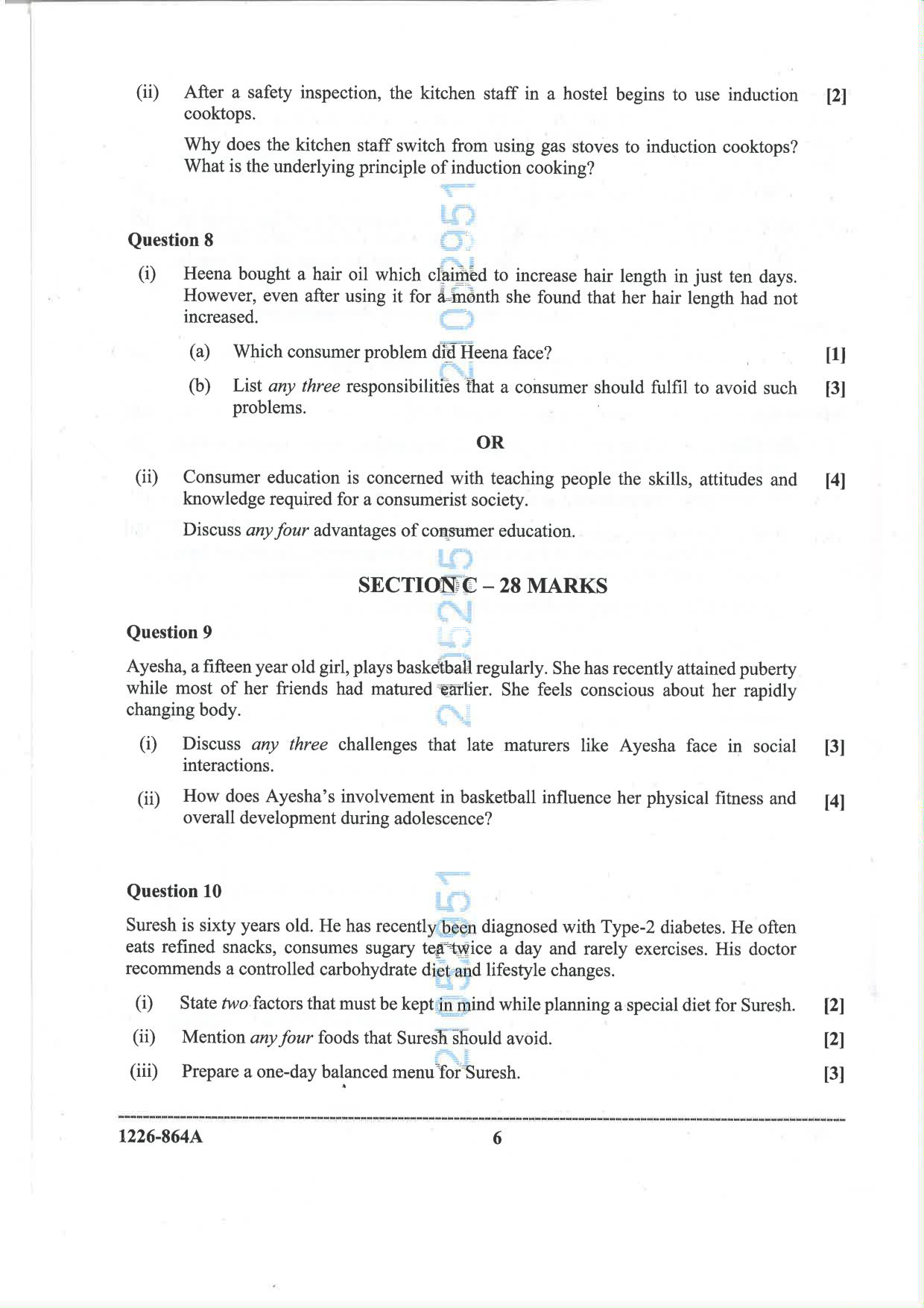 ISC 2026 Home Science Question Paper for Class 12 — page 6