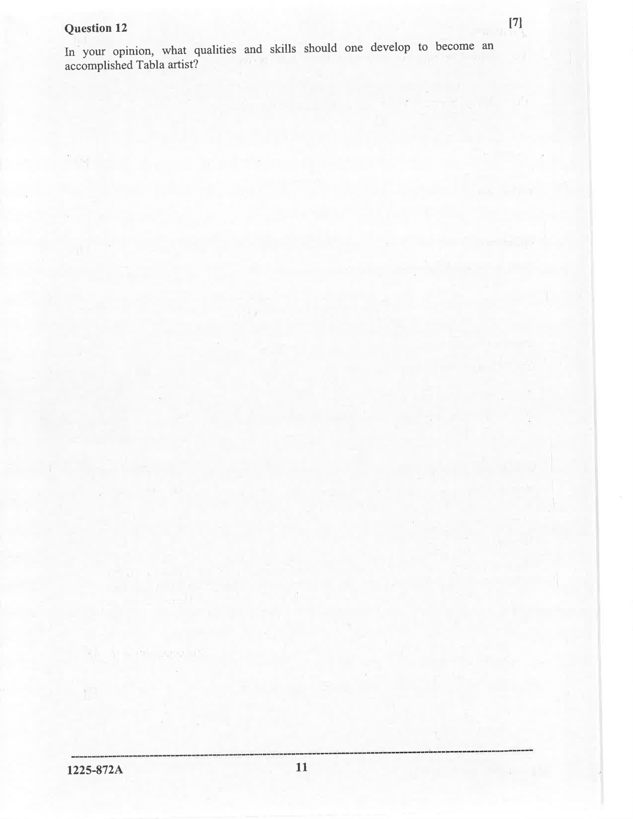 ISC 2025 Indian Music (Hindustani) Question Paper for Class 12 — page 11