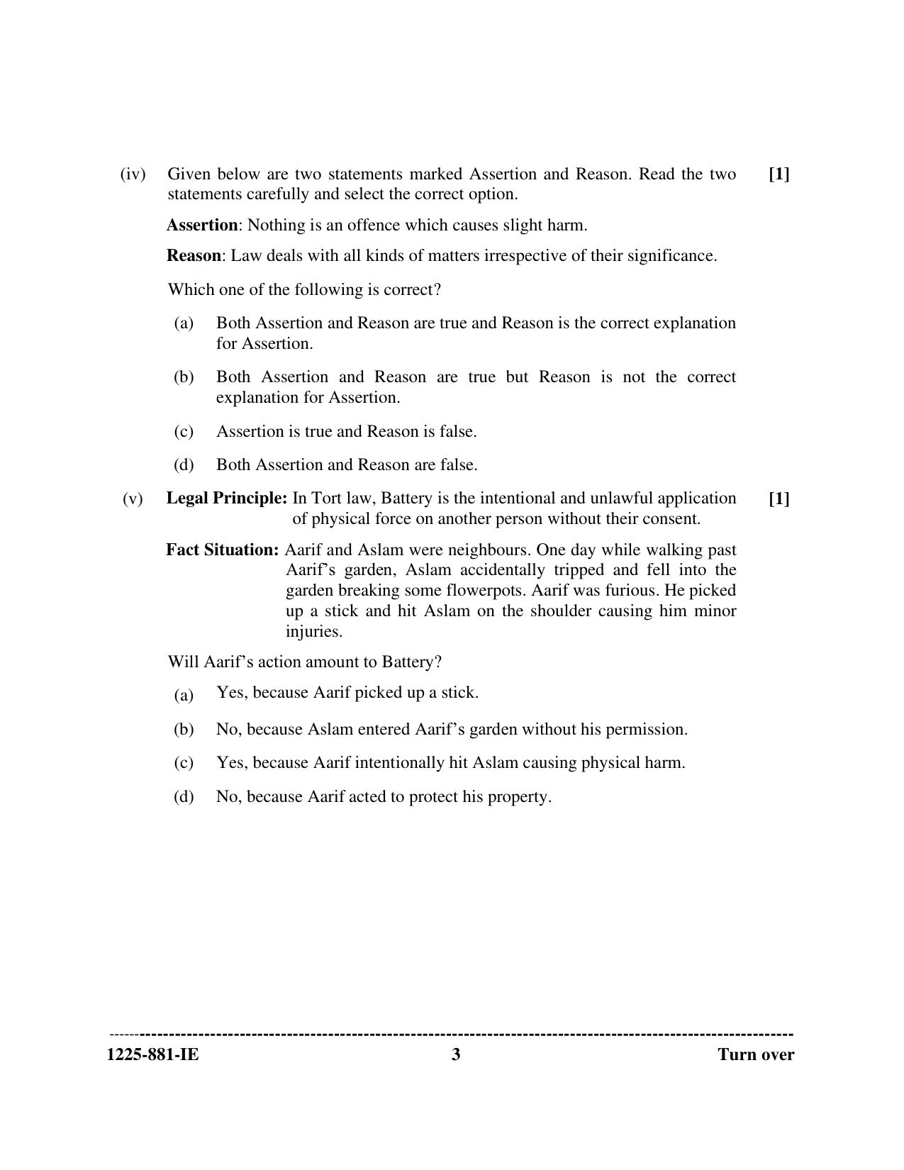 ISC 2025 Legal Studies Improvement Examination Question Paper for Class 12 — page 3