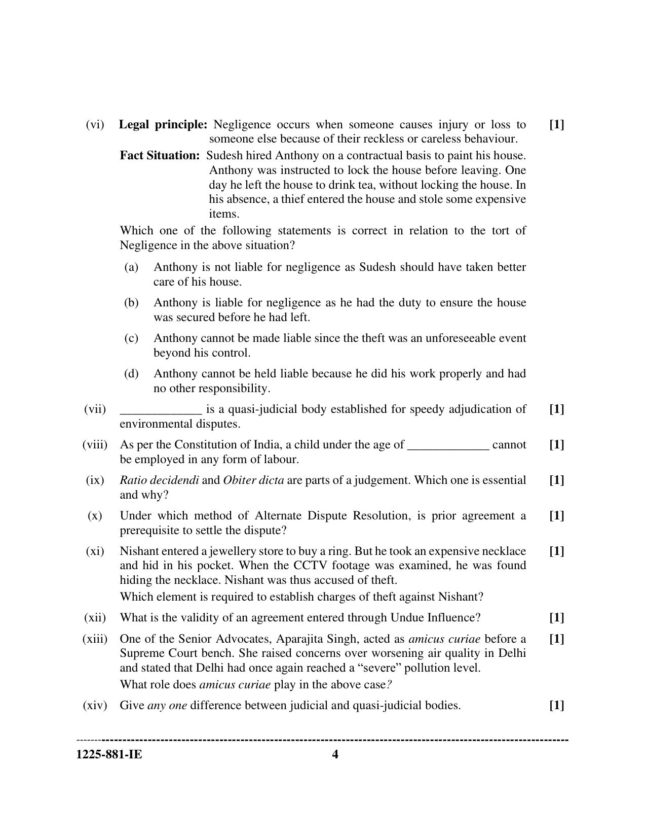 ISC 2025 Legal Studies Improvement Examination Question Paper for Class 12 — page 4