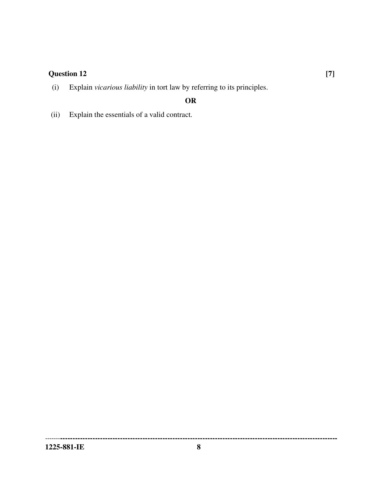 ISC 2025 Legal Studies Improvement Examination Question Paper for Class 12 — page 8