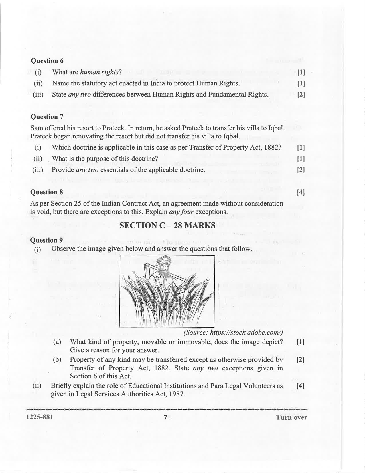 ISC 2025 Legal Studies Question Paper for Class 12 — page 7