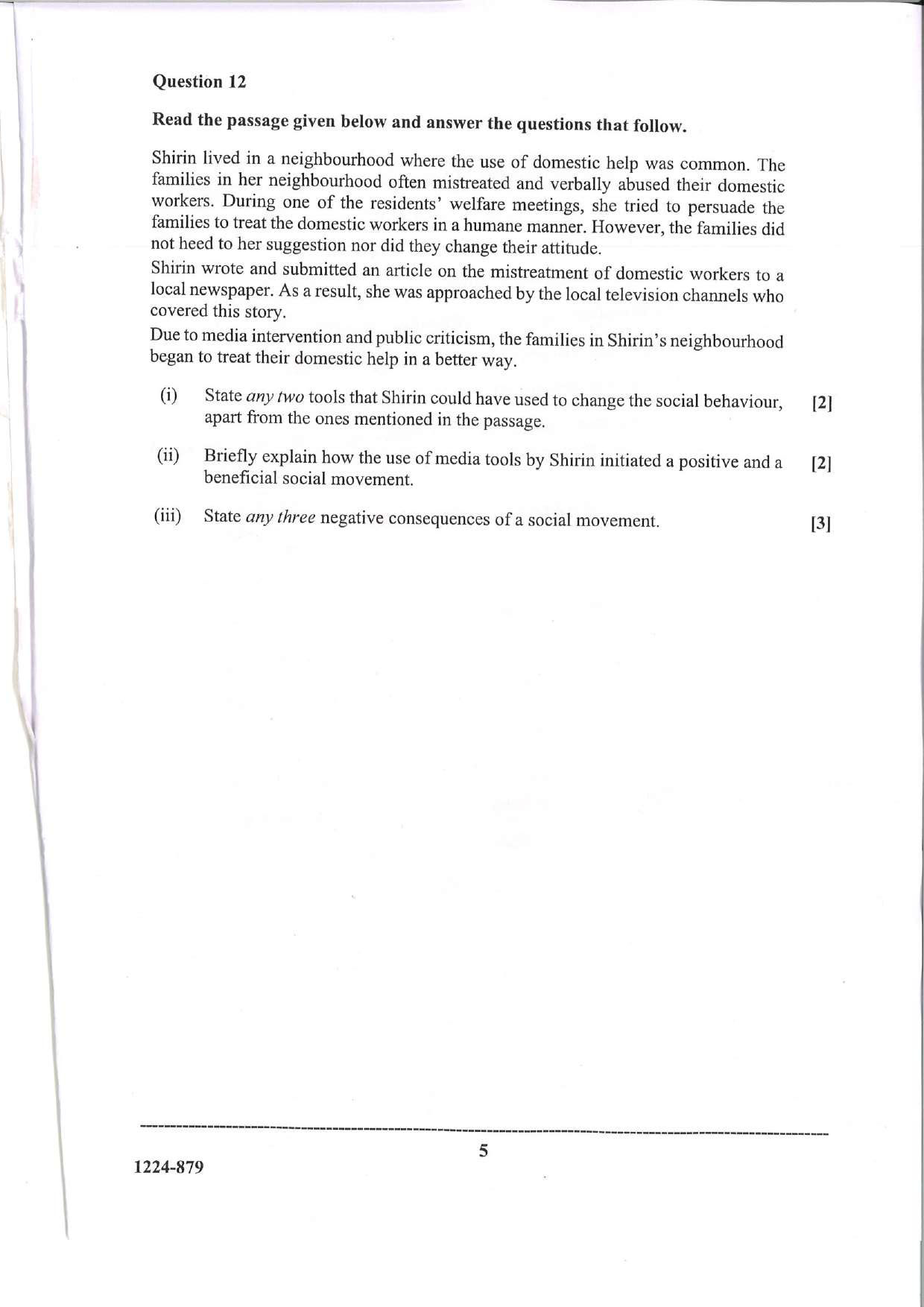 ISC 2024 Mass Media and Communication Question Paper for Class 12 — page 5