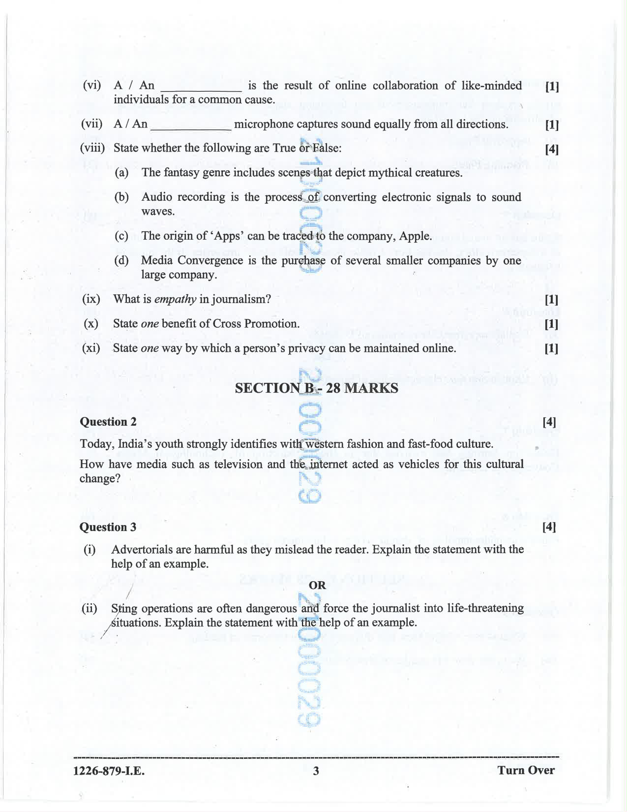 ISC 2026 Mass Media and Communication Improvement Examination Question Paper for Class 12 — page 3
