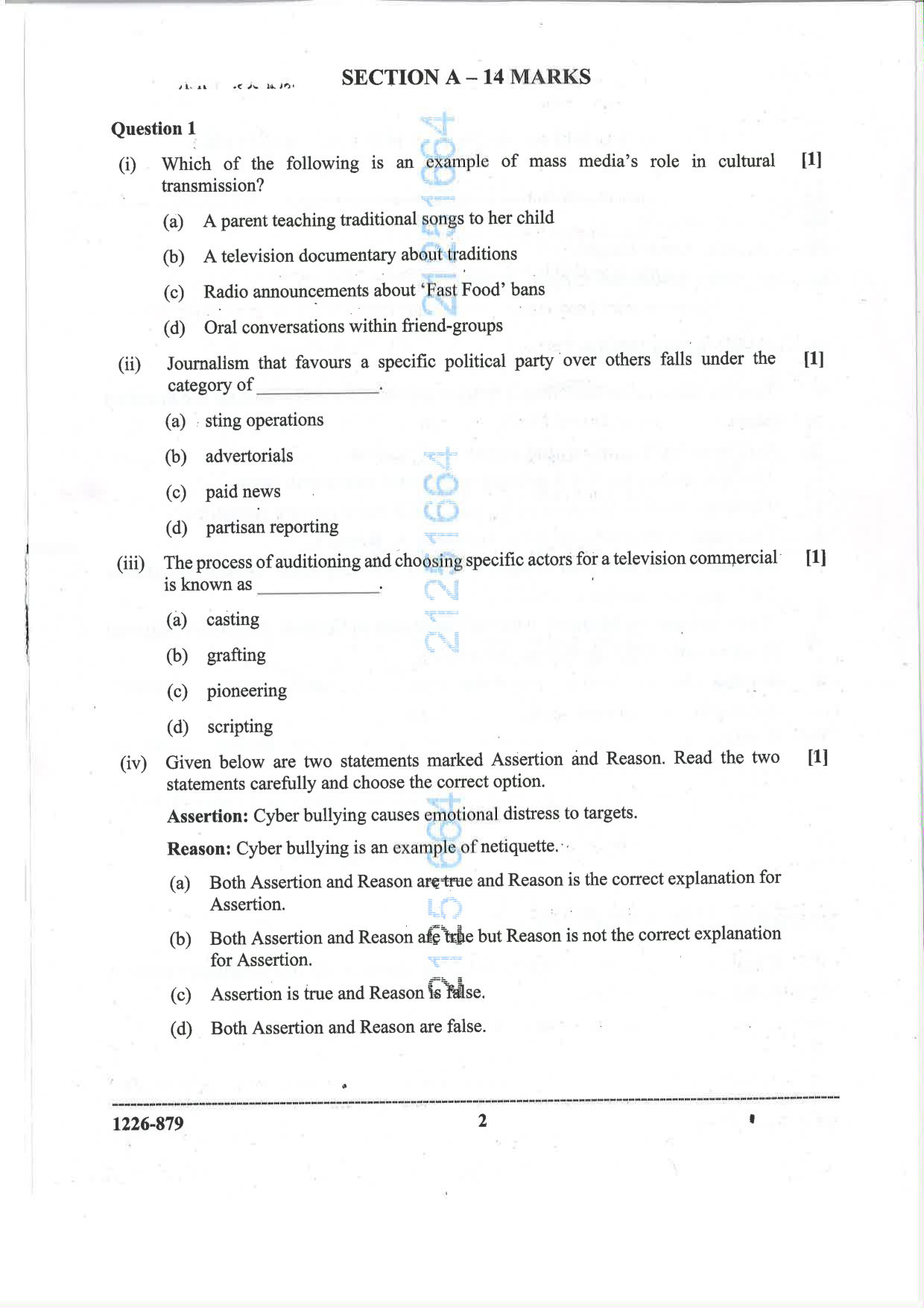 ISC 2026 Mass Media and Communication Question Paper for Class 12 — page 2