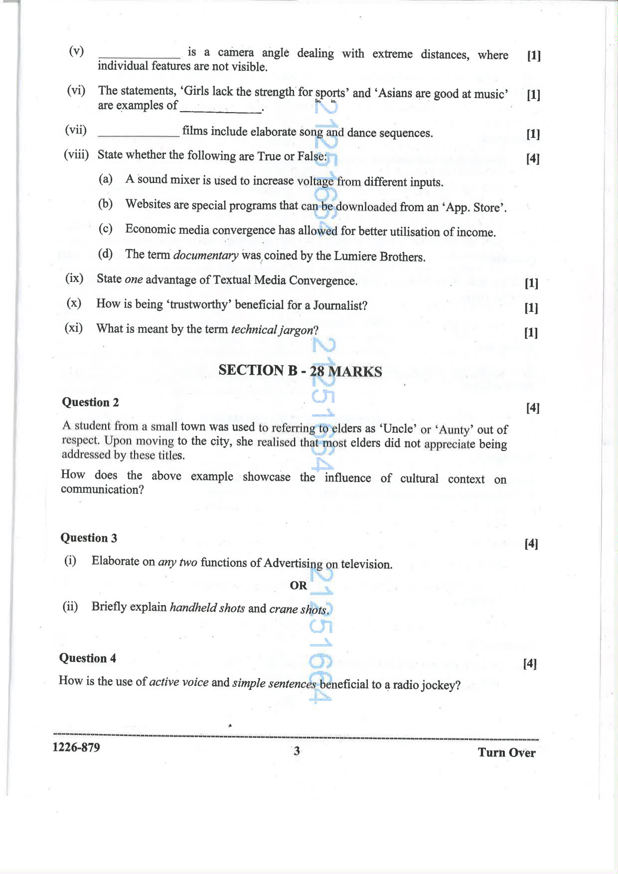ISC 2026 Mass Media and Communication Question Paper for Class 12 — page 3