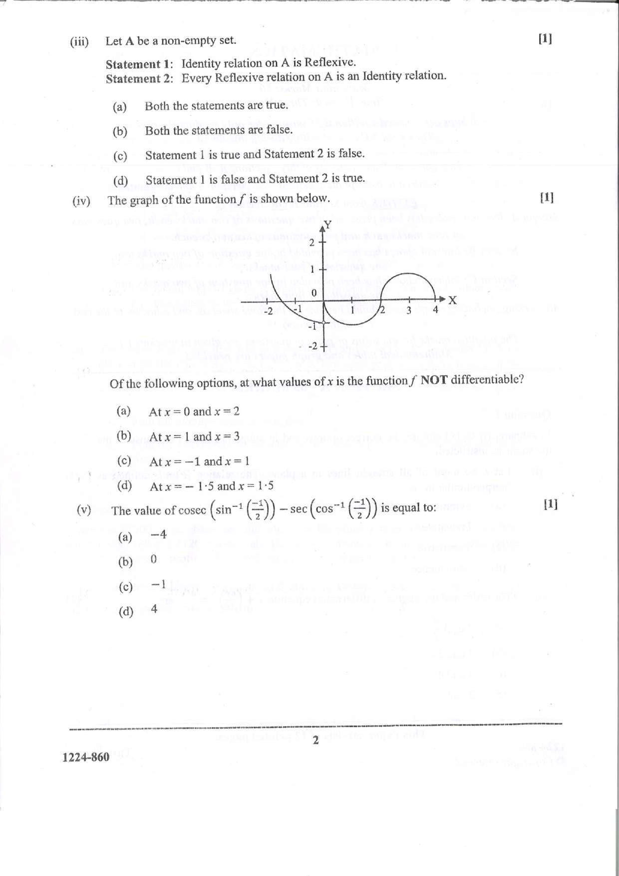 ISC 2024 Mathematics Question Paper for Class 12 — page 2