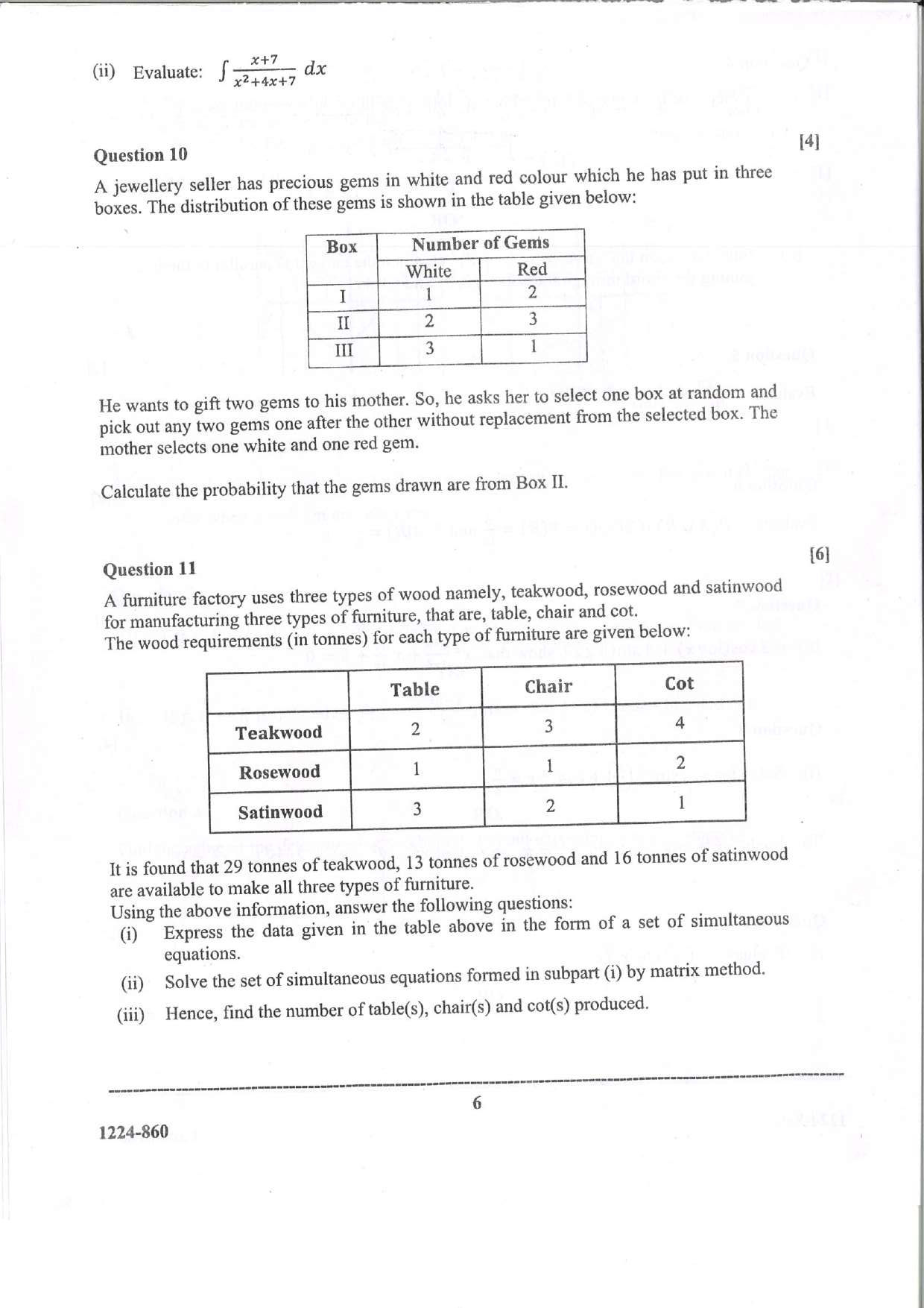 ISC 2024 Mathematics Question Paper for Class 12 — page 6