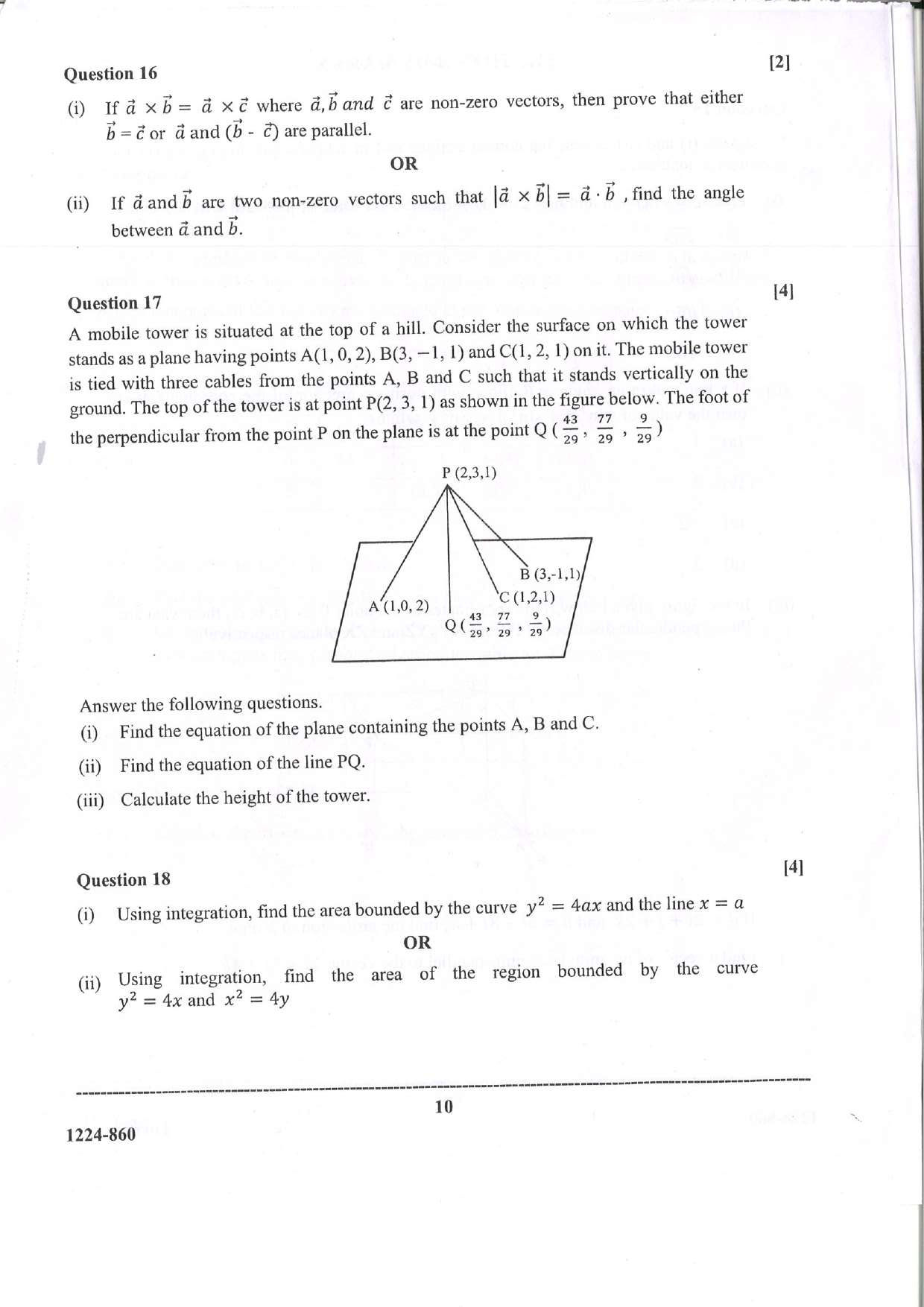 ISC 2024 Mathematics Question Paper for Class 12 — page 10