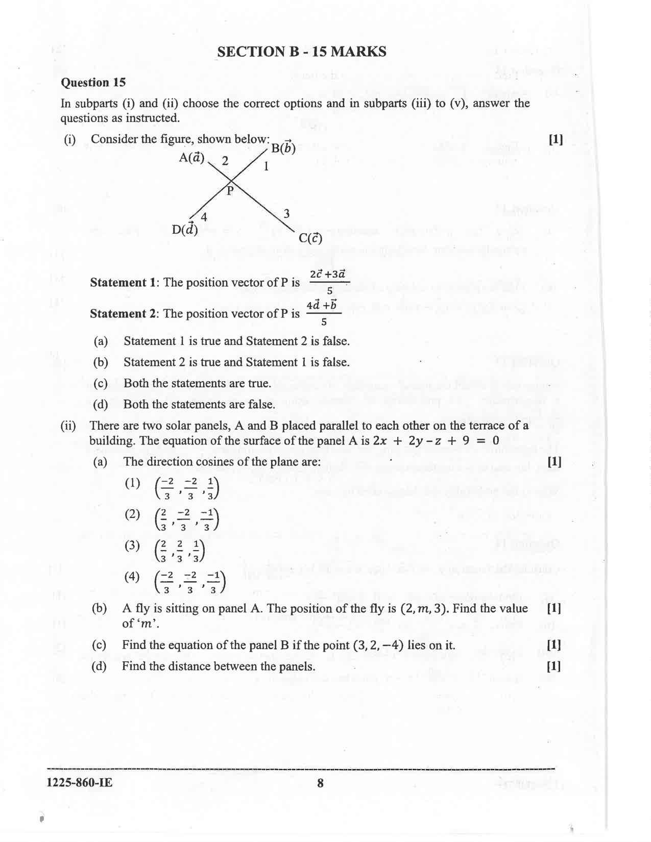 ISC 2025 Mathematics Improvement Examination Question Paper for Class 12 — page 8