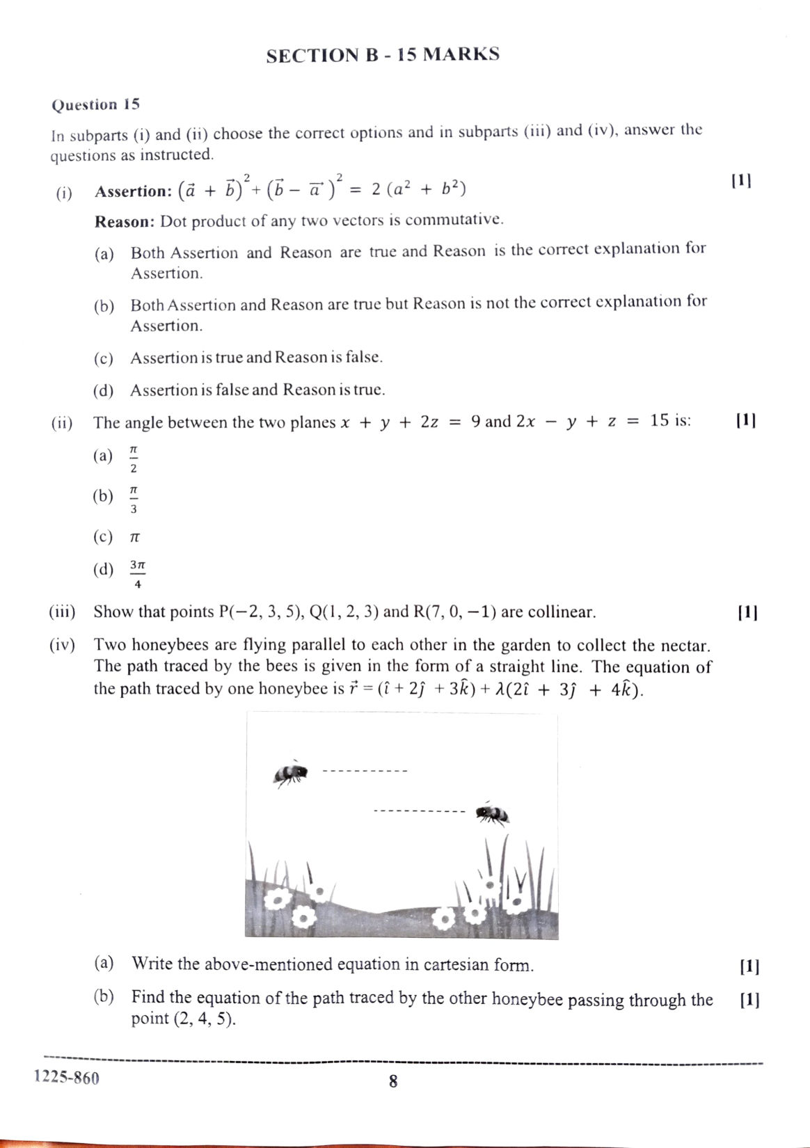 ISC 2025 Mathematics Question Paper for Class 12 — page 8