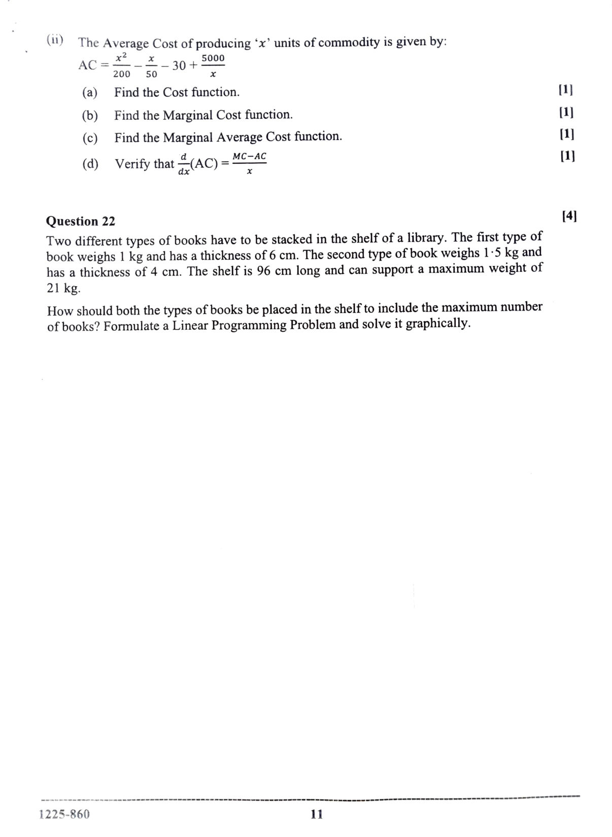 ISC 2025 Mathematics Question Paper for Class 12 — page 11