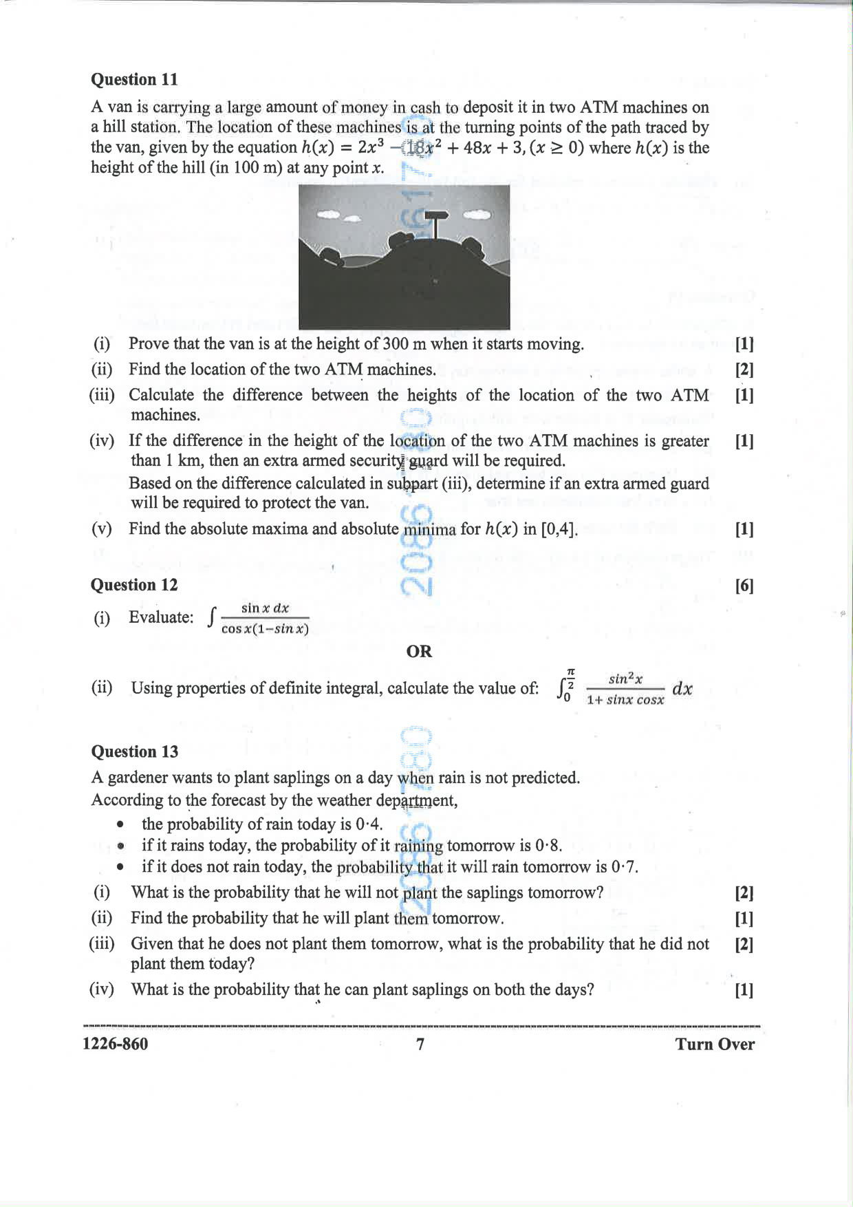 ISC 2026 Mathematics Question Paper for Class 12 — page 7