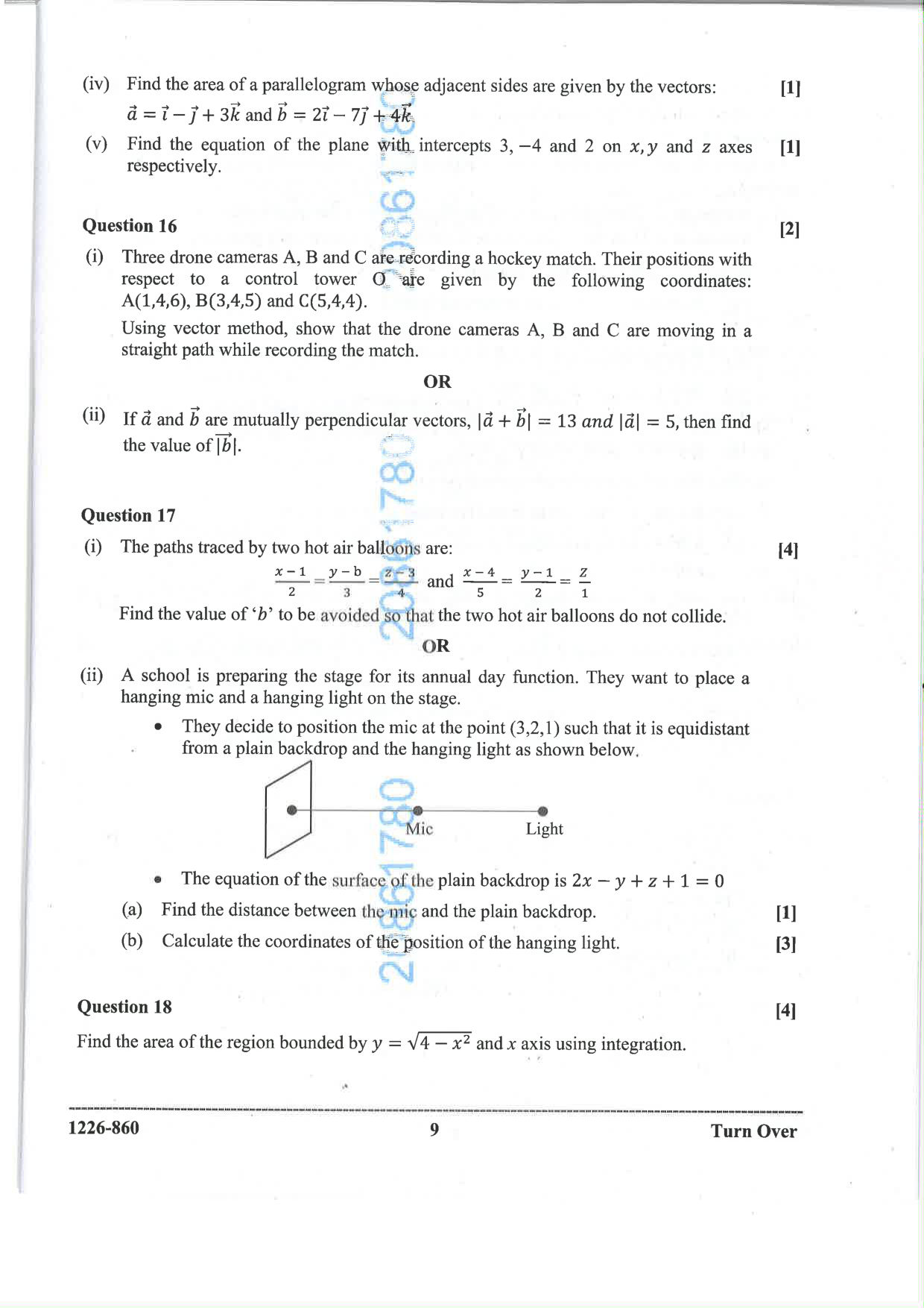 ISC 2026 Mathematics Question Paper for Class 12 — page 9