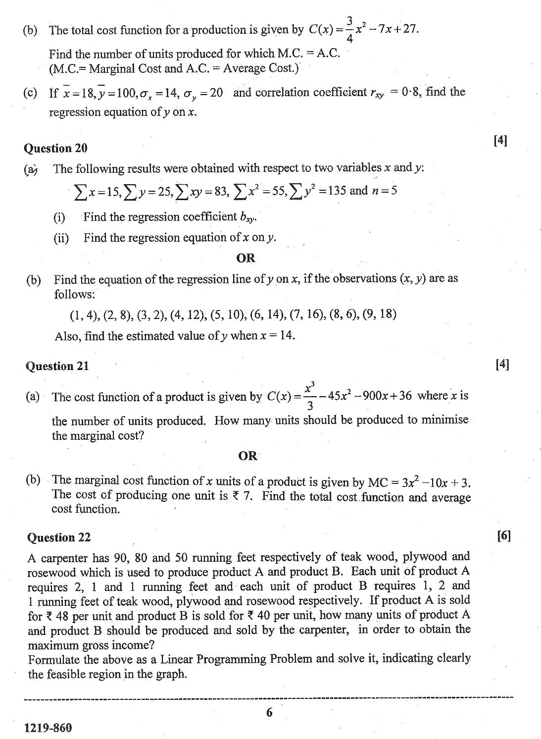 ISC Class 12 Mathematics 2019 Question Paper