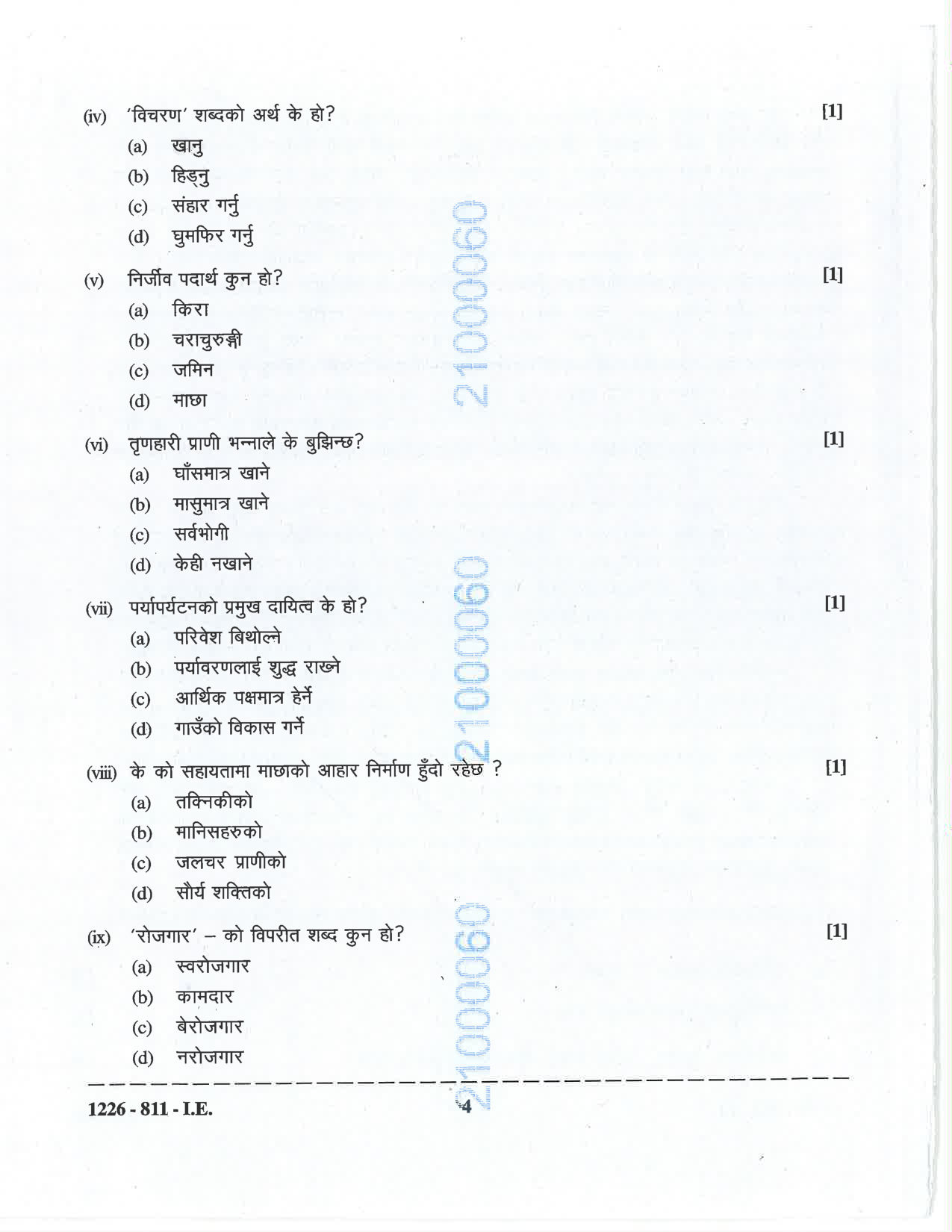 ISC 2026 Nepali Improvement Examination Question Paper for Class 12 — page 4