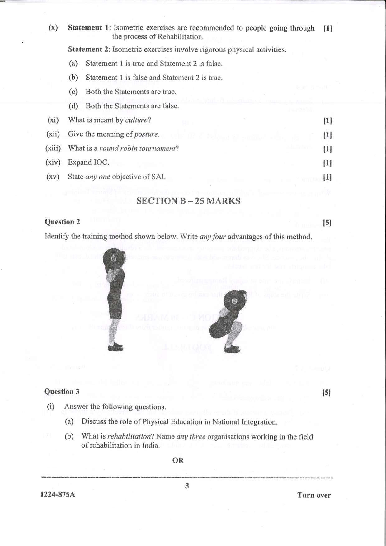 ISC 2024 Physical Education Question Paper for Class 12 — page 3