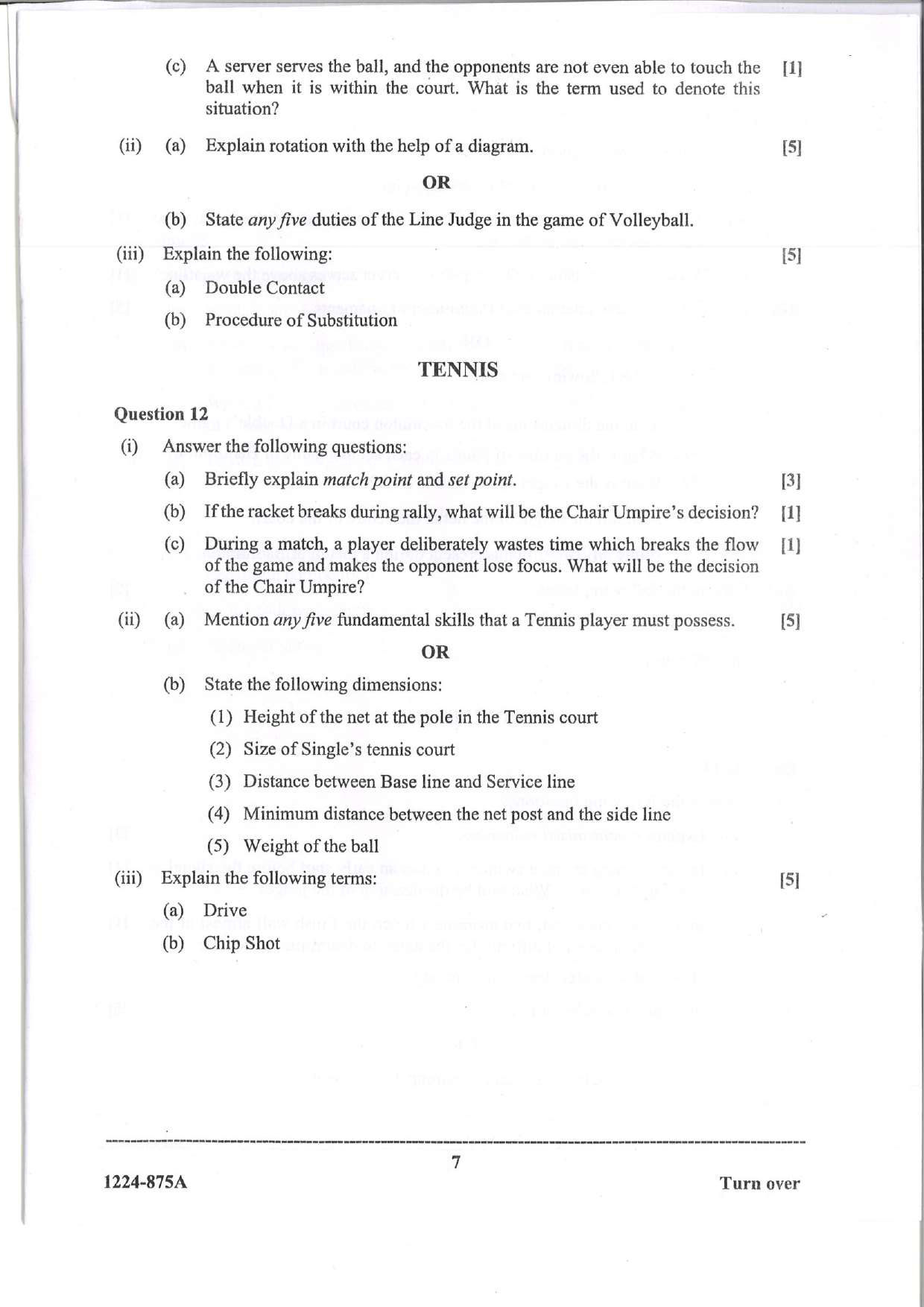 ISC 2024 Physical Education Question Paper for Class 12 — page 7