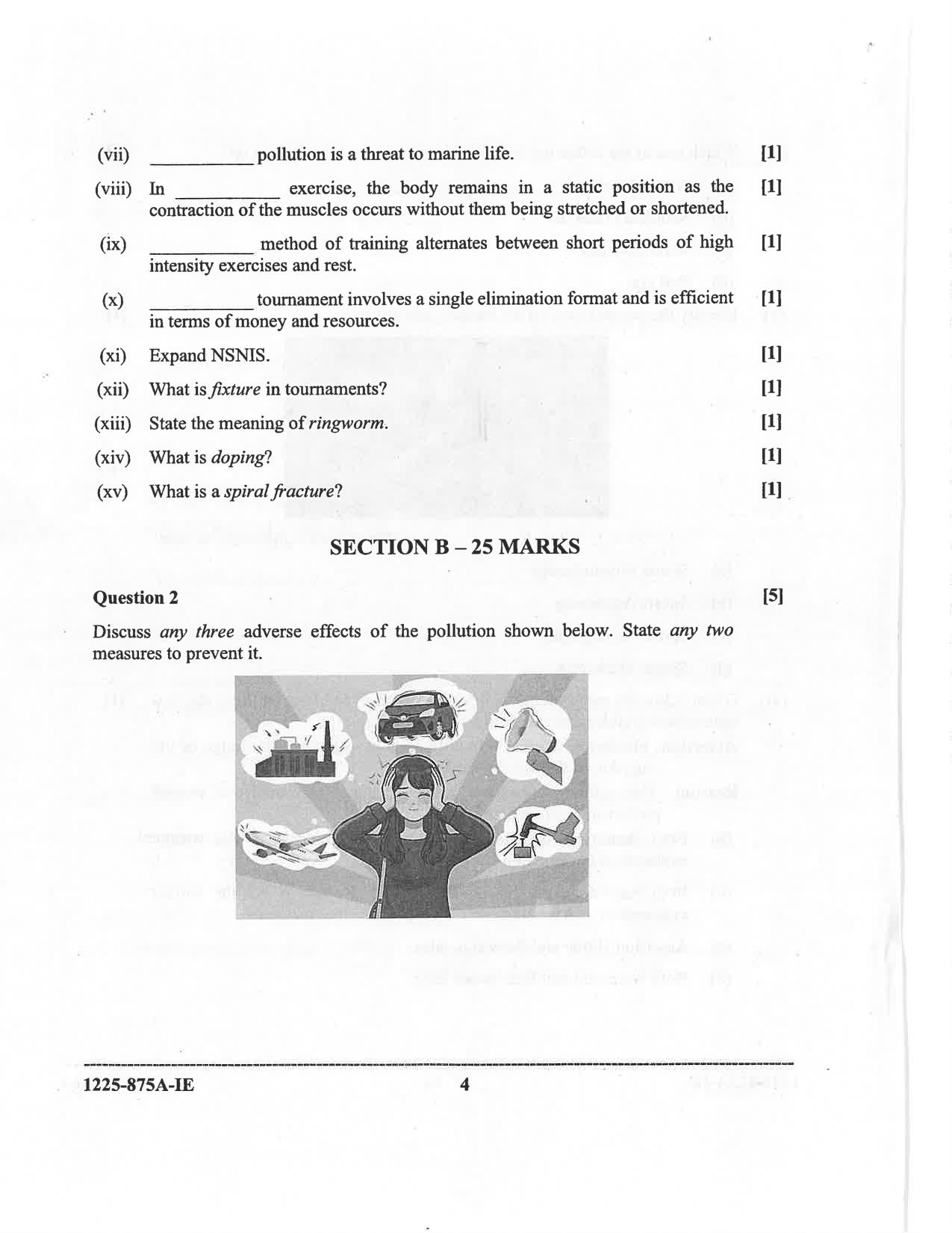 ISC 2025 Physical Education Improvement Examination Question Paper for Class 12 — page 4