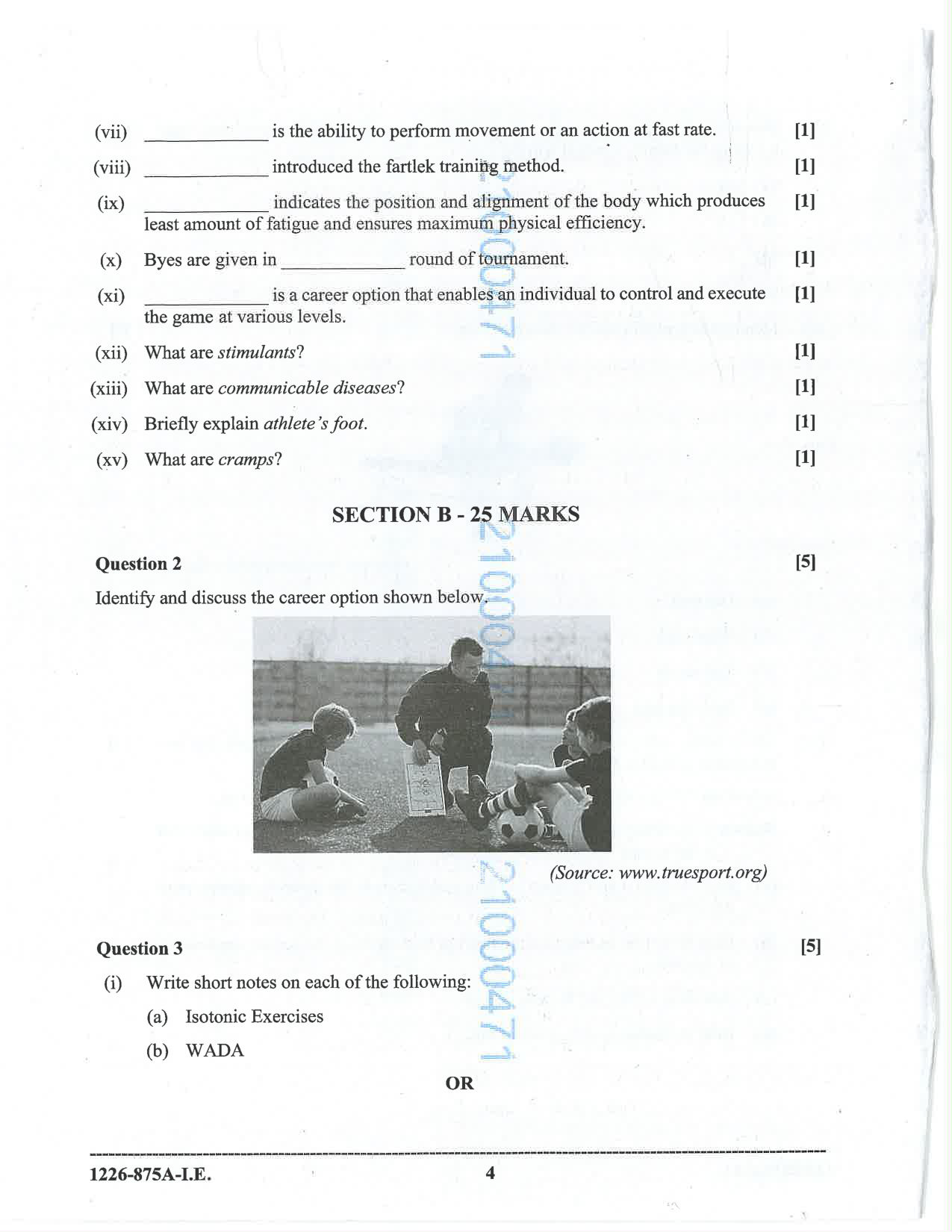 ISC 2026 Physical Education Improvement Examination Question Paper for Class 12 — page 4