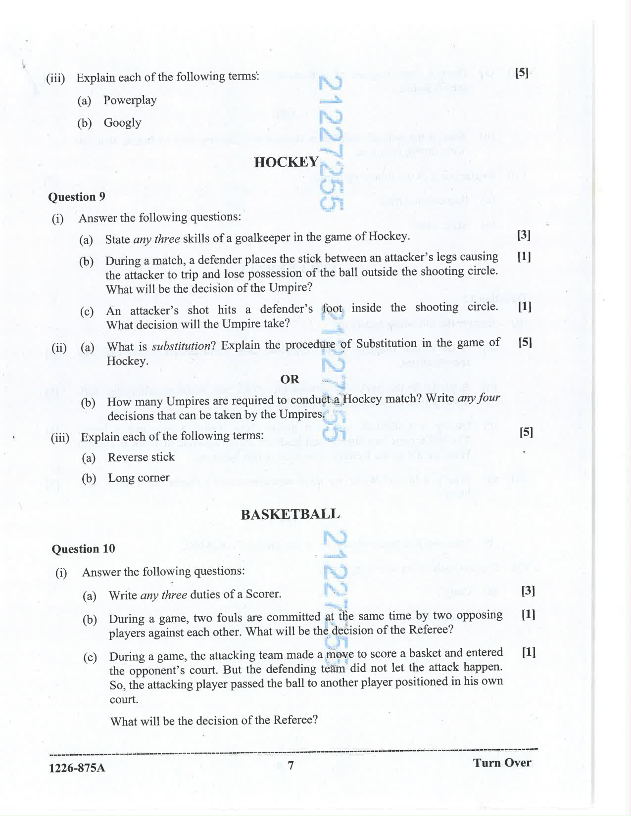 ISC 2026 Physical Education Question Paper for Class 12 — page 7